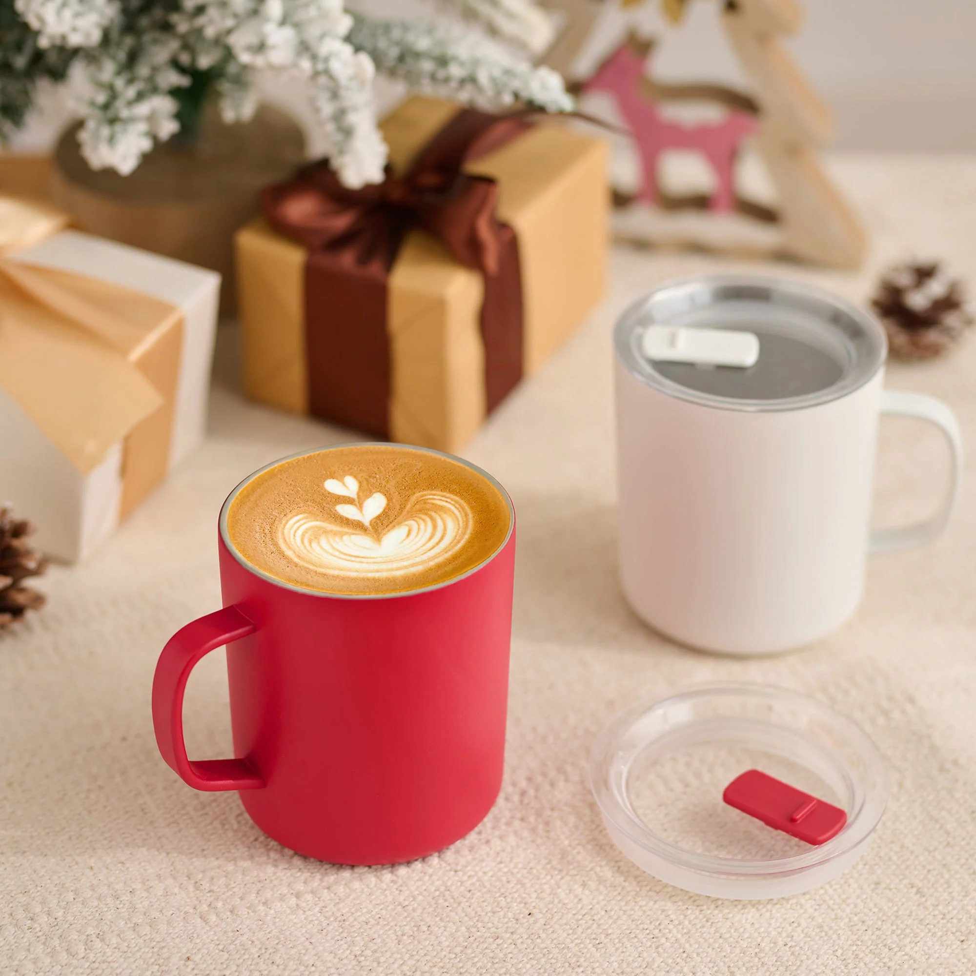 Stainless Steel Mug Cup - Red (490 ml) - Image 18