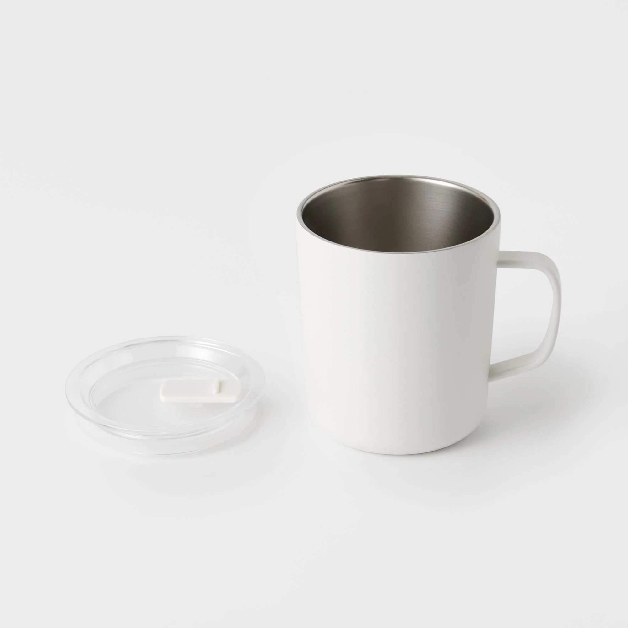 Stainless Steel Mug Cup - White (490 ml) - Image 3