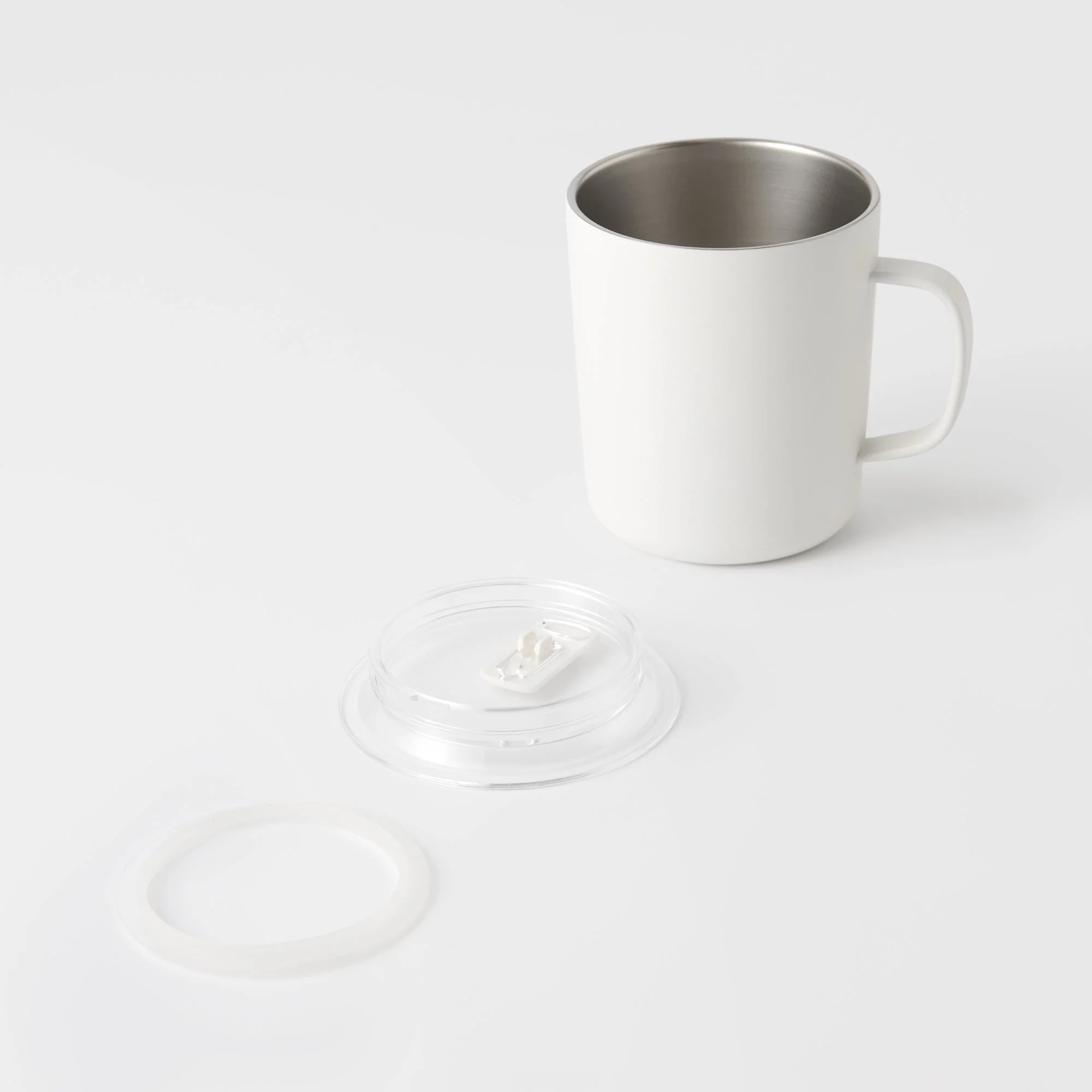 Stainless Steel Mug Cup - White (490 ml) - Image 9