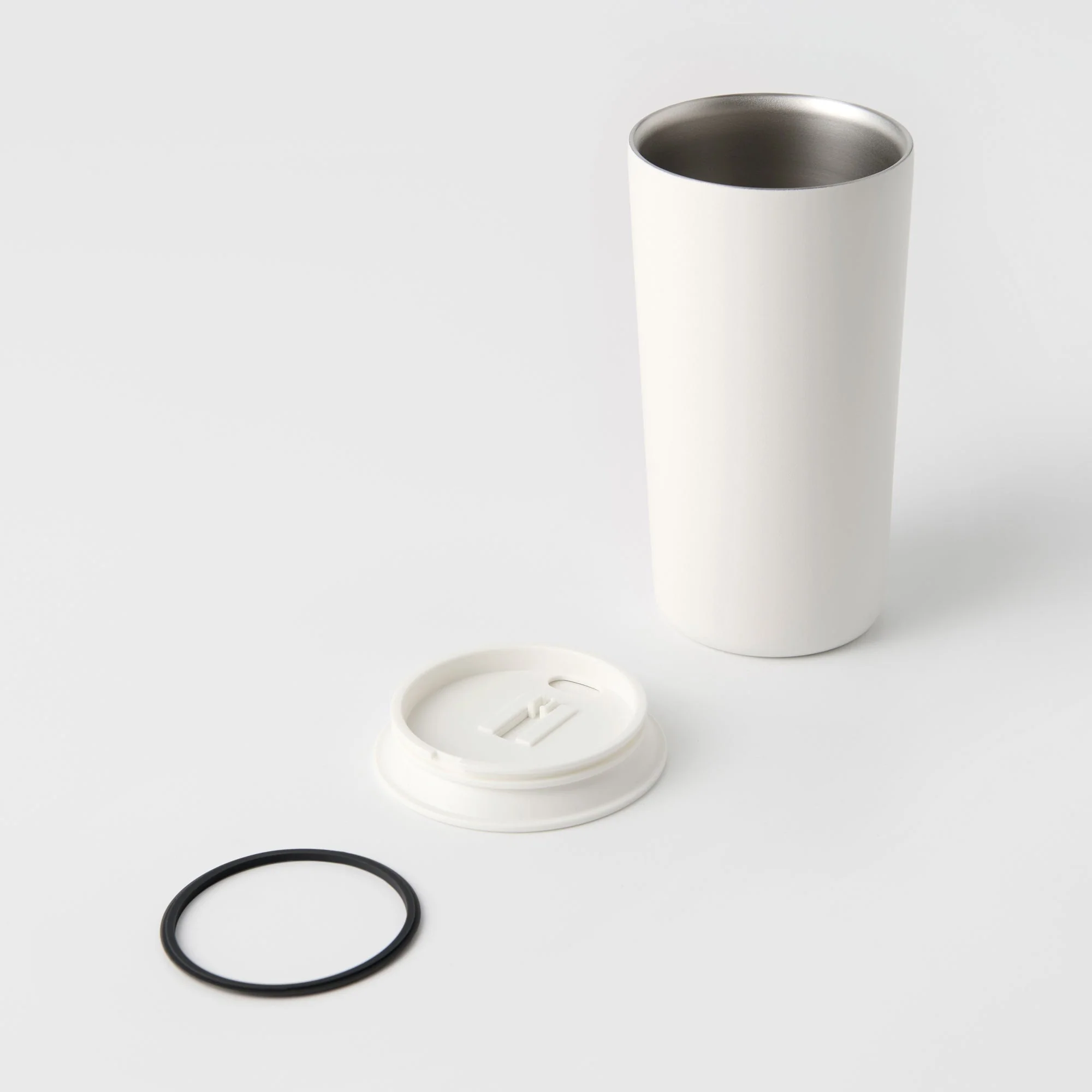 Stainless Steel Tumbler - White (450 ml) - Image 11