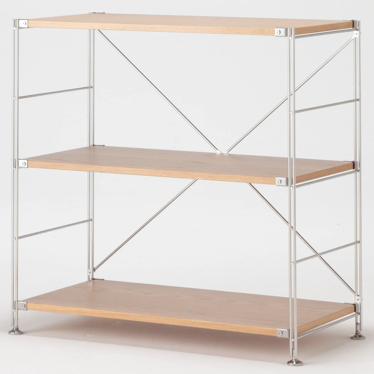 SUS Shelving Unit - Oak - Wide - Small - Image 2