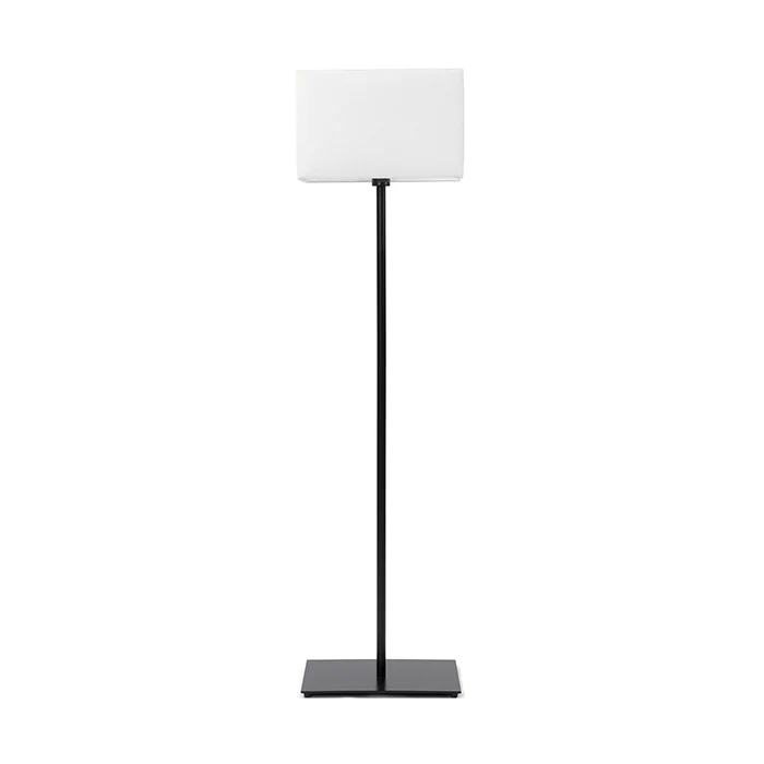 Steel Floor Lamp with Rectangle Shade