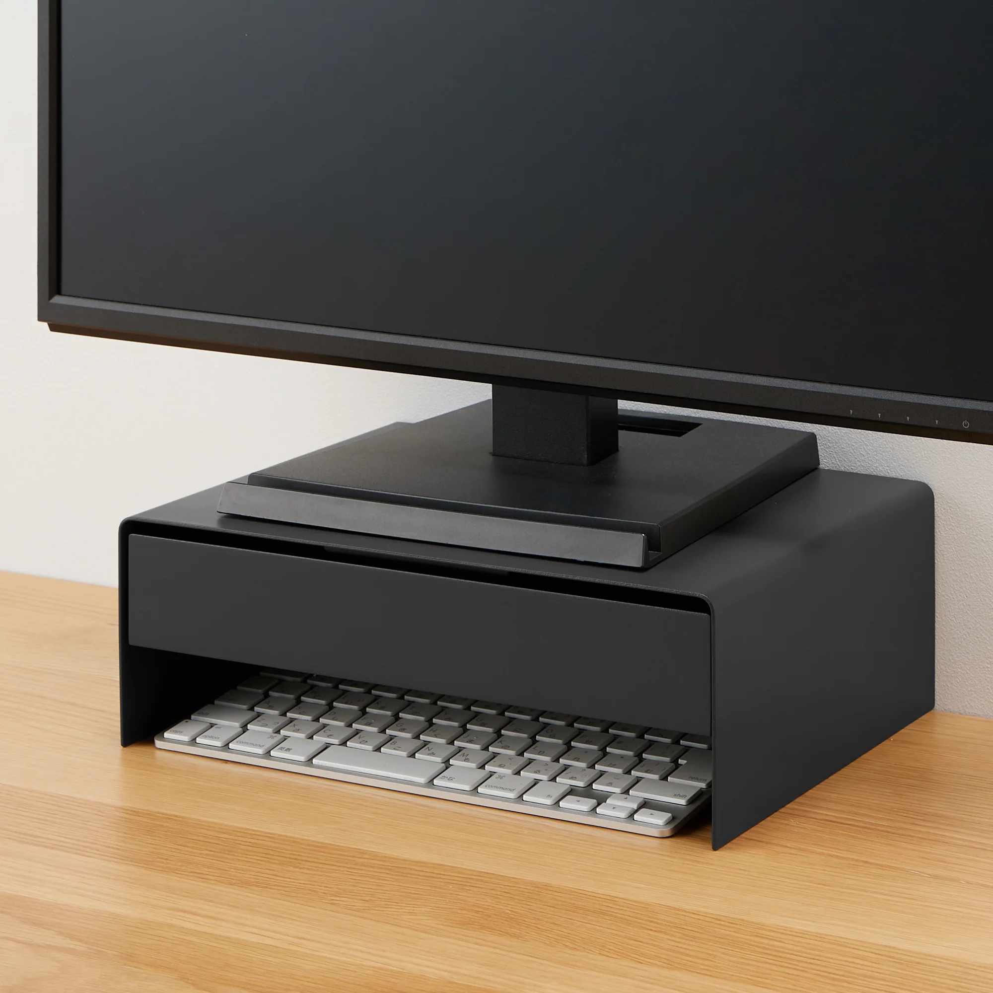 Steel Monitor Stand with Drawer - Image 2