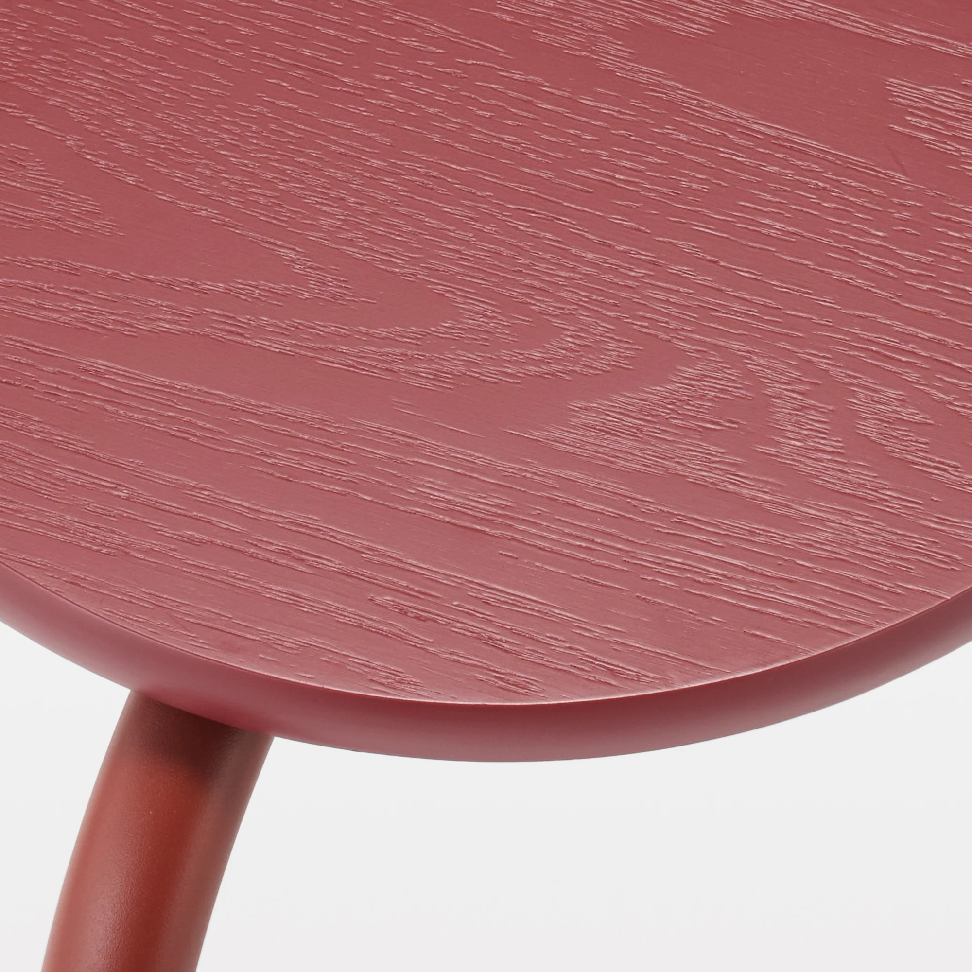 Steel Pipe Stacking Stool - Burgundy - Image 2