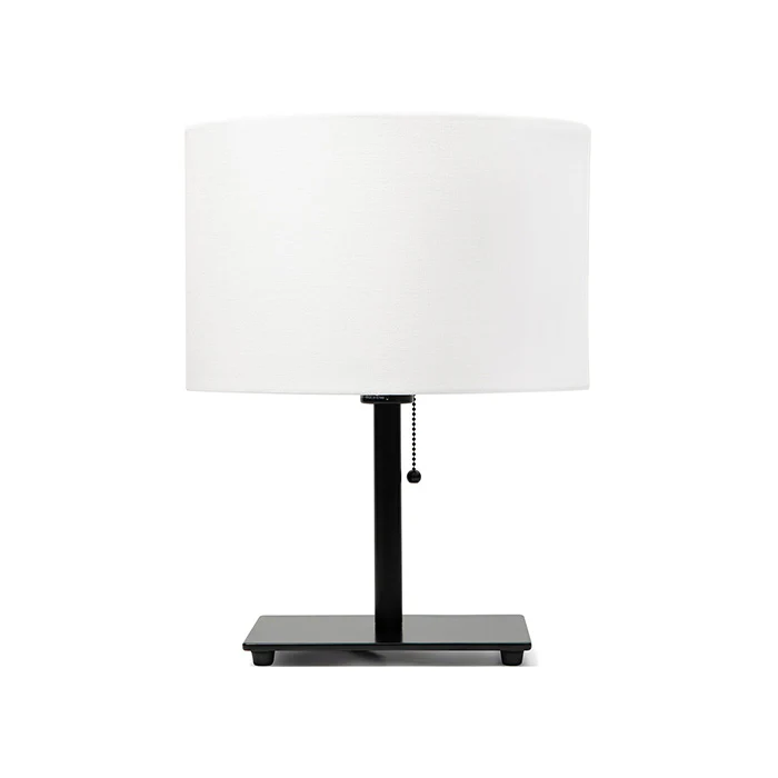 Steel Table Lamp with Oval Shade