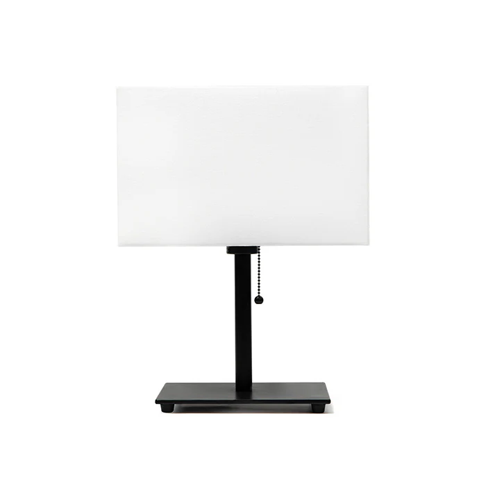Steel Table Lamp with Rectangle Shade