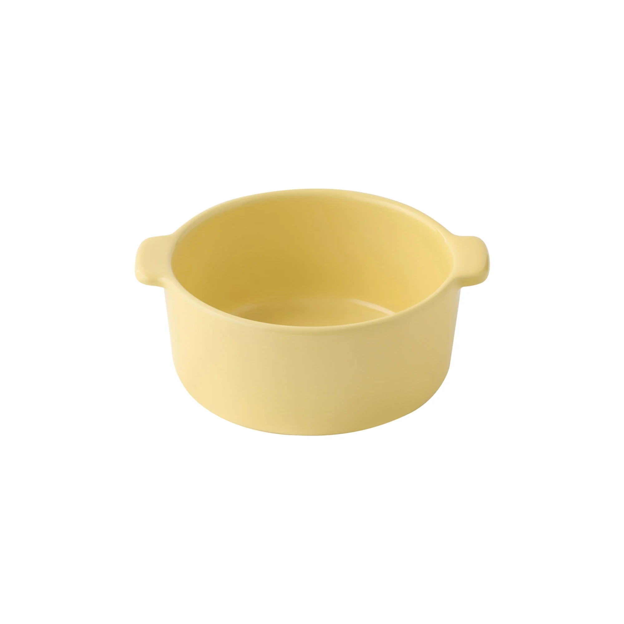 Stoneware Mini Cocotte Bowl (Dia. 15.8 cm) - Light Yellow