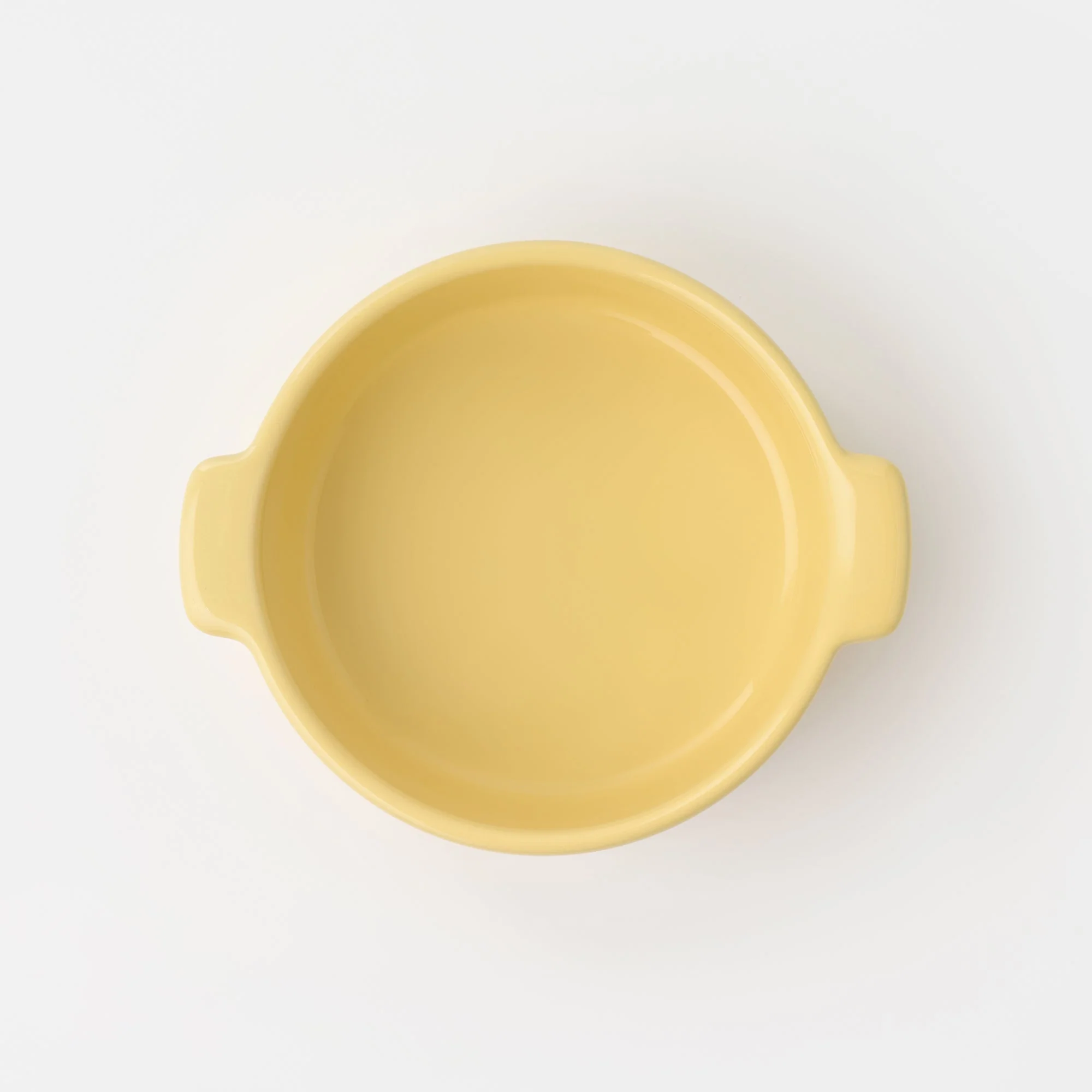 Stoneware Mini Cocotte Bowl (Dia. 15.8 cm) - Light Yellow - Image 2