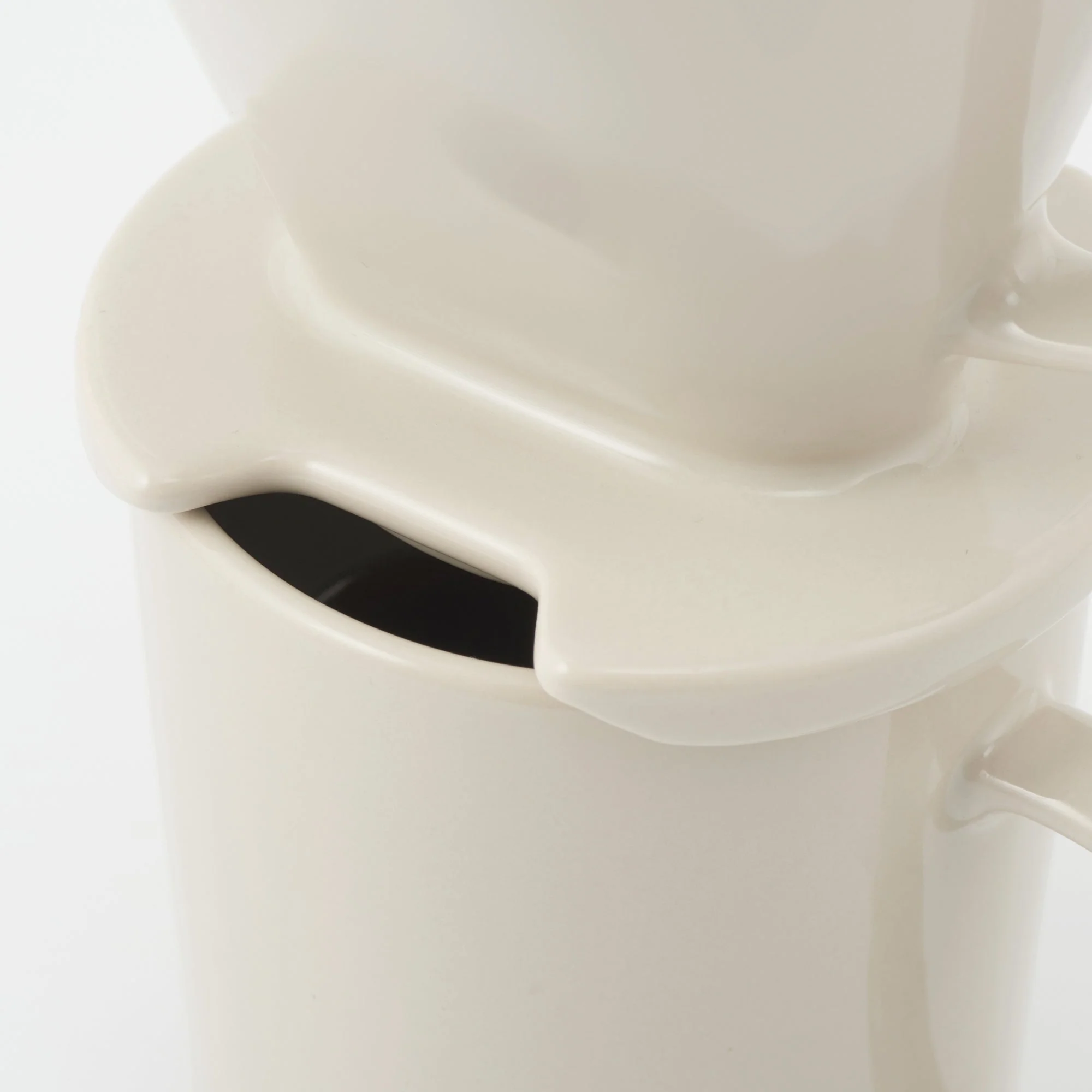 Stoneware Coffee Dripper - Grey Beige - Image 10