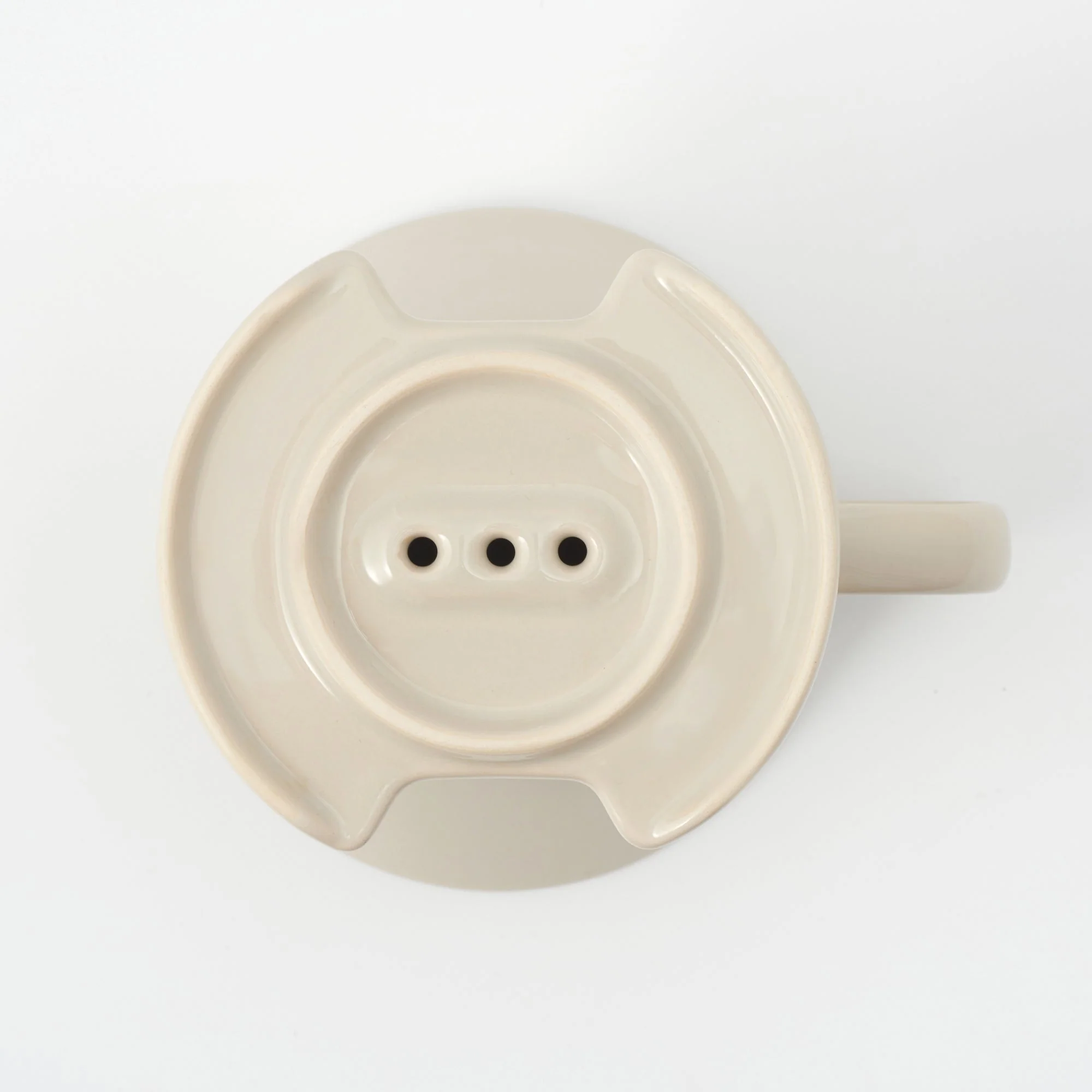 Stoneware Coffee Dripper - Grey Beige - Image 5