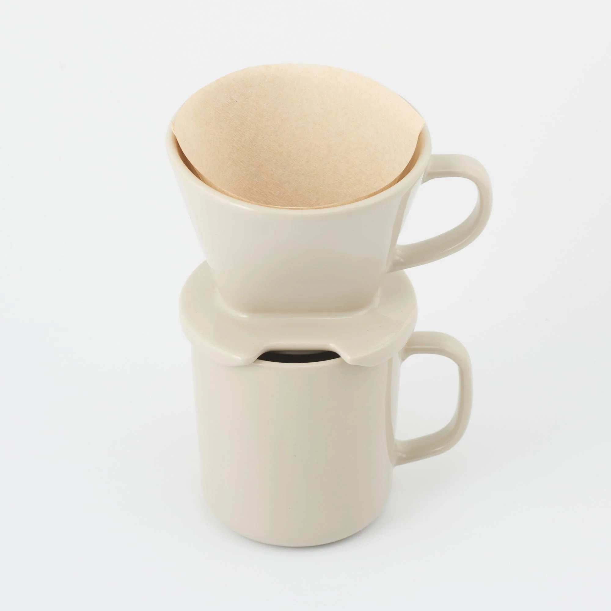 Stoneware Coffee Dripper - Grey Beige - Image 7