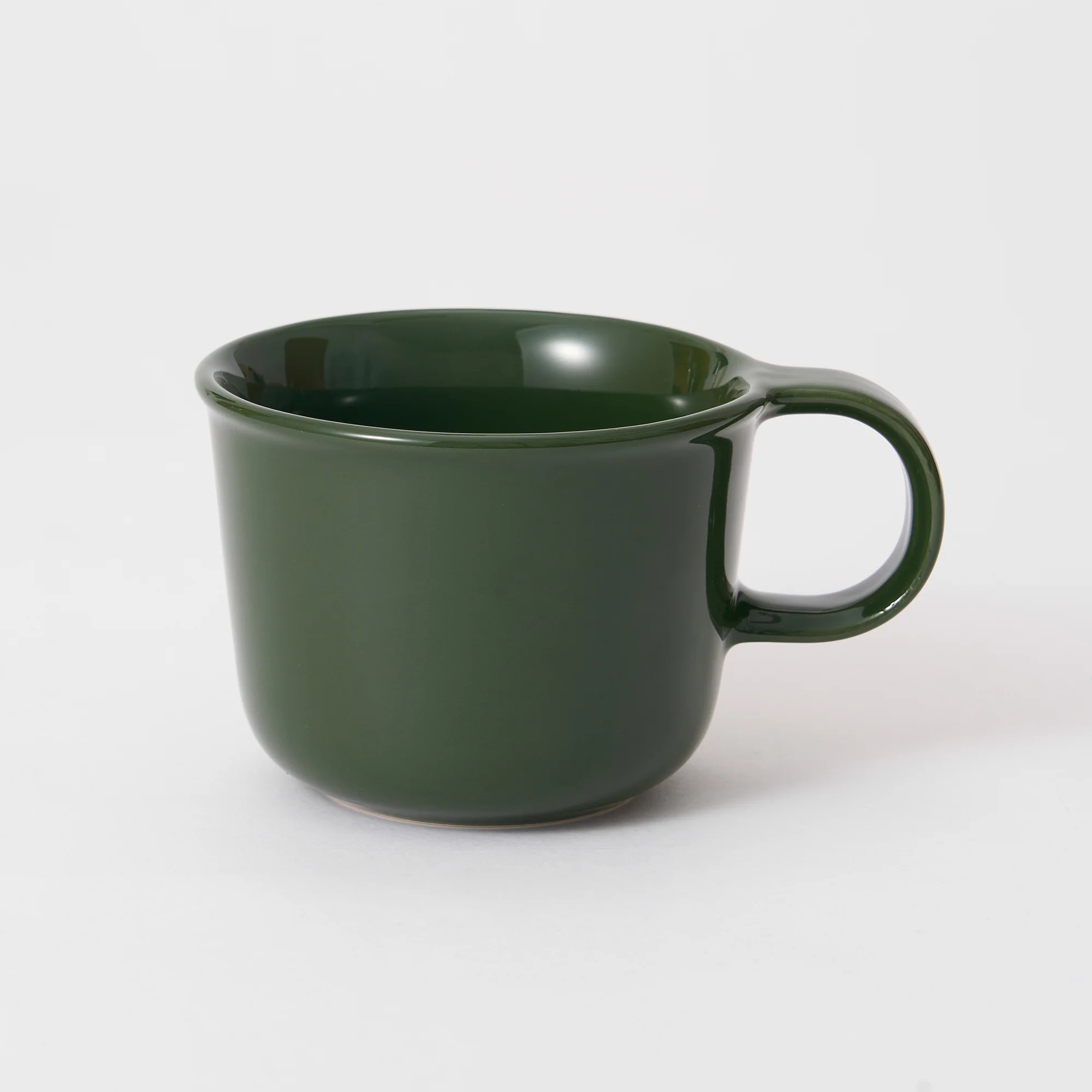 Stoneware Mug Cup (330 ml) - Dark Green - Image 2