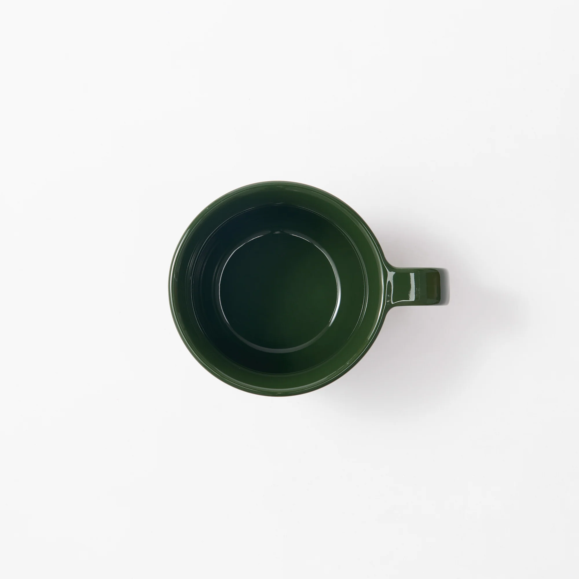 Stoneware Mug Cup (330 ml) - Dark Green - Image 3