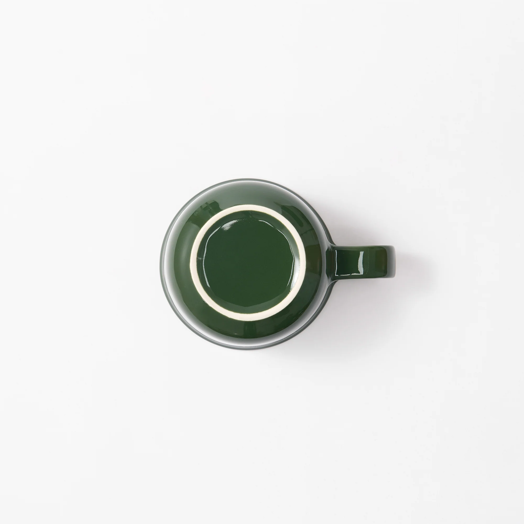 Stoneware Mug Cup (330 ml) - Dark Green - Image 4