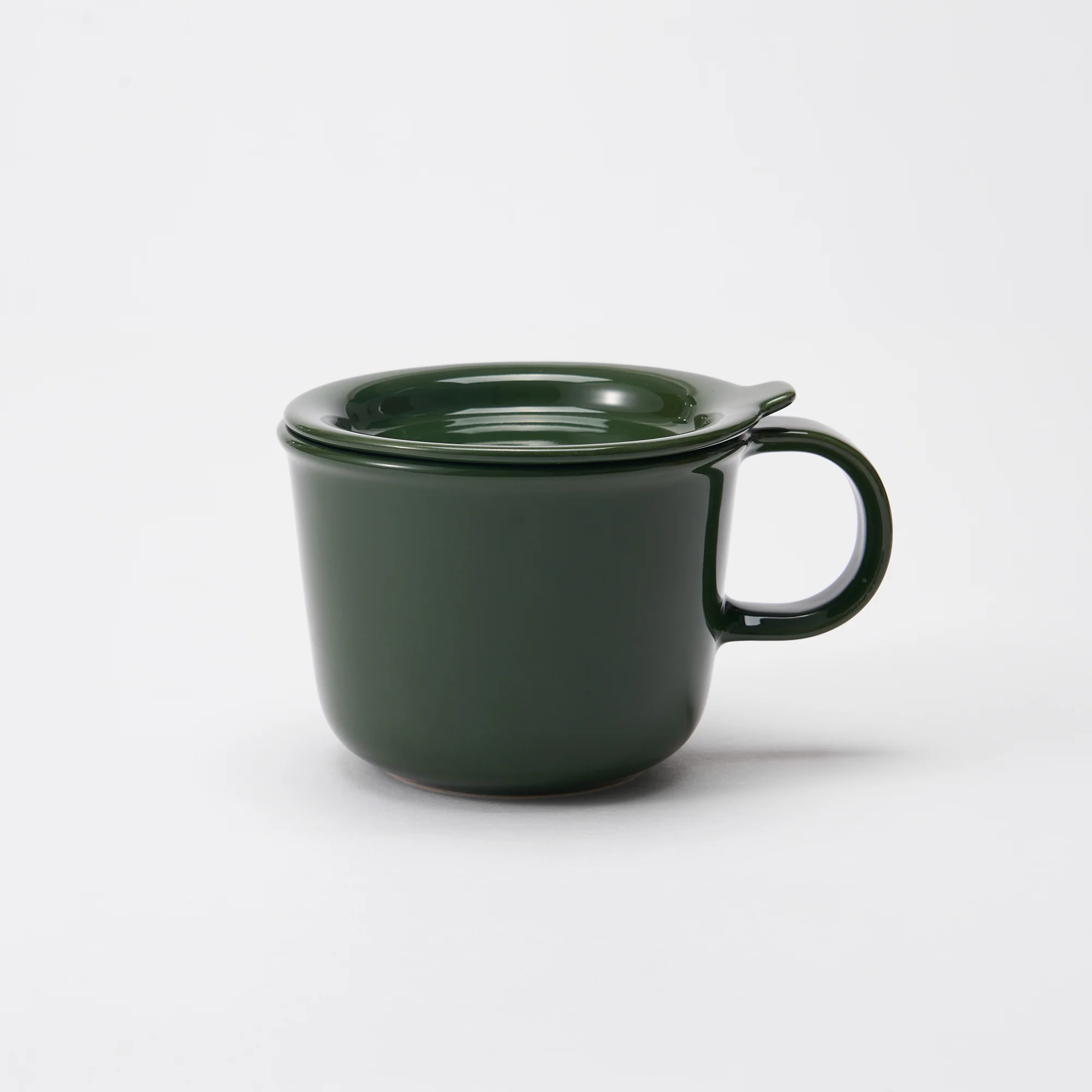 Stoneware Mug Cup (330 ml) - Dark Green - Image 7