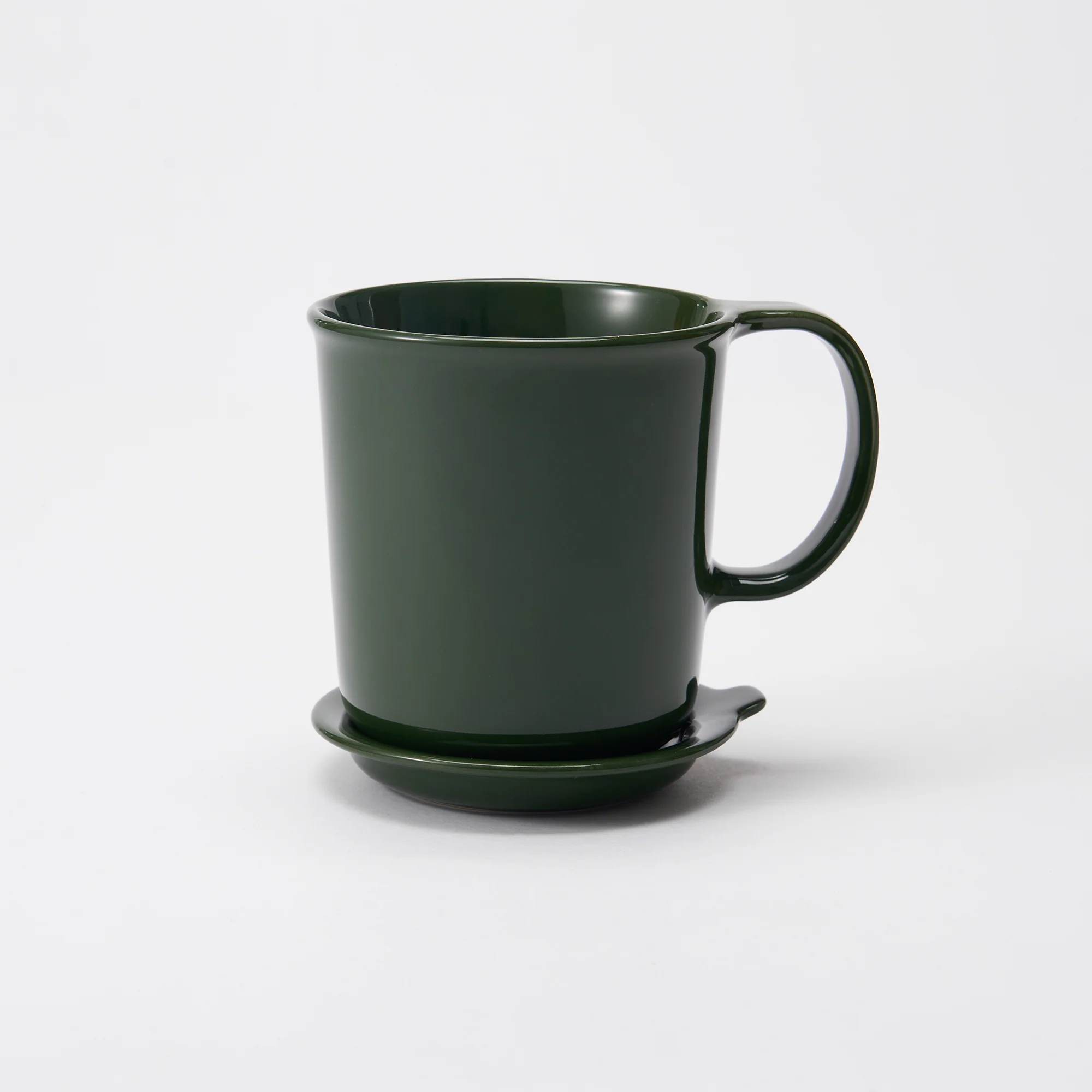 Stoneware Mug Cup (490 ml) - Dark Green - Image 7