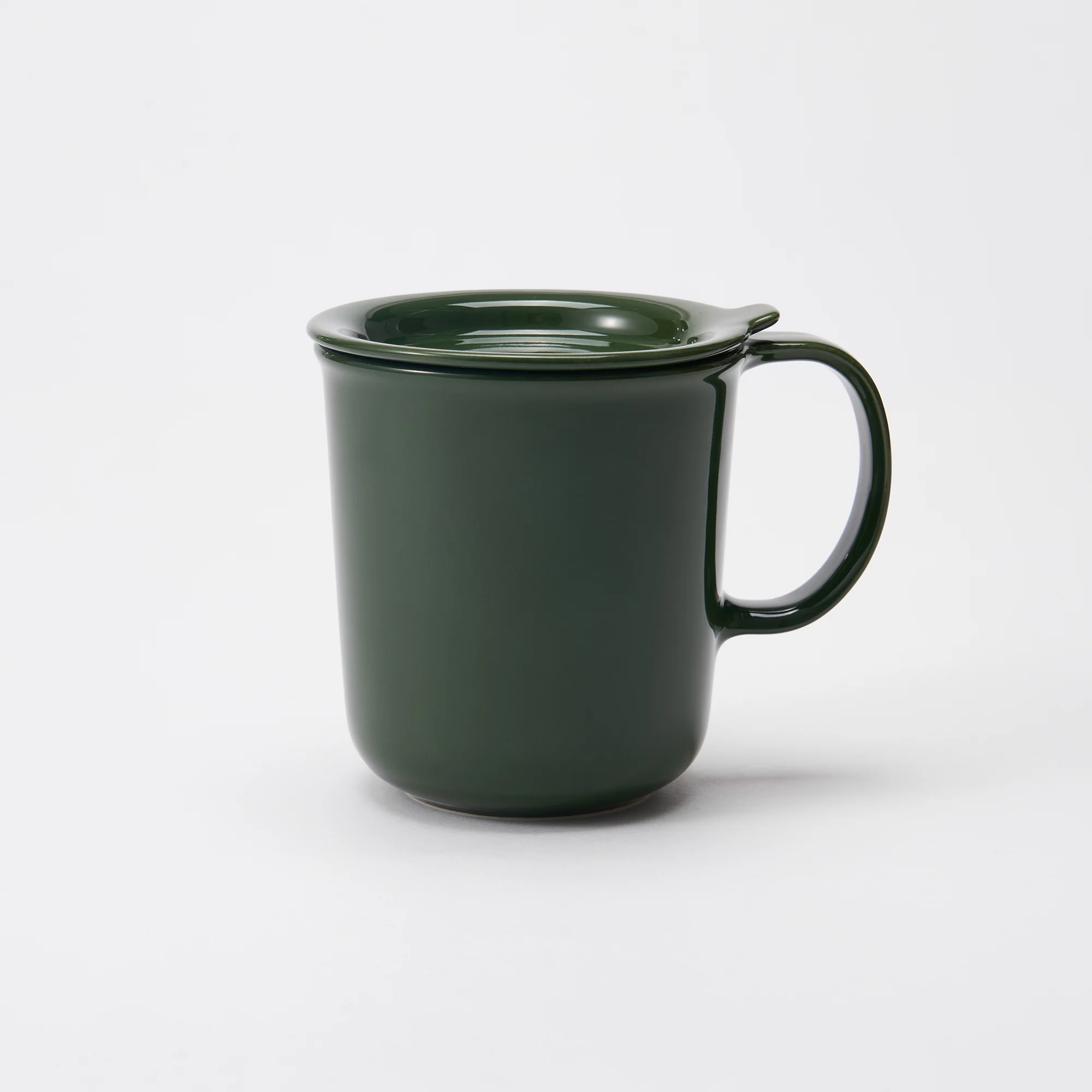 Stoneware Mug Cup (490 ml) - Dark Green - Image 8
