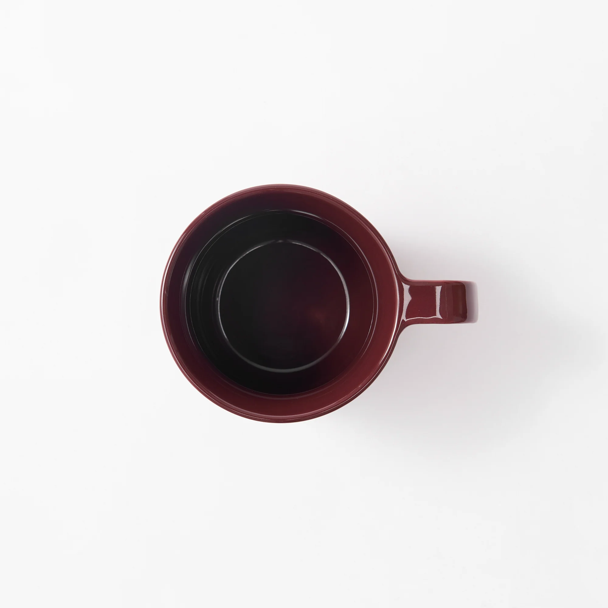 Stoneware Mug Cup (490 ml) - Dark Red - Image 3