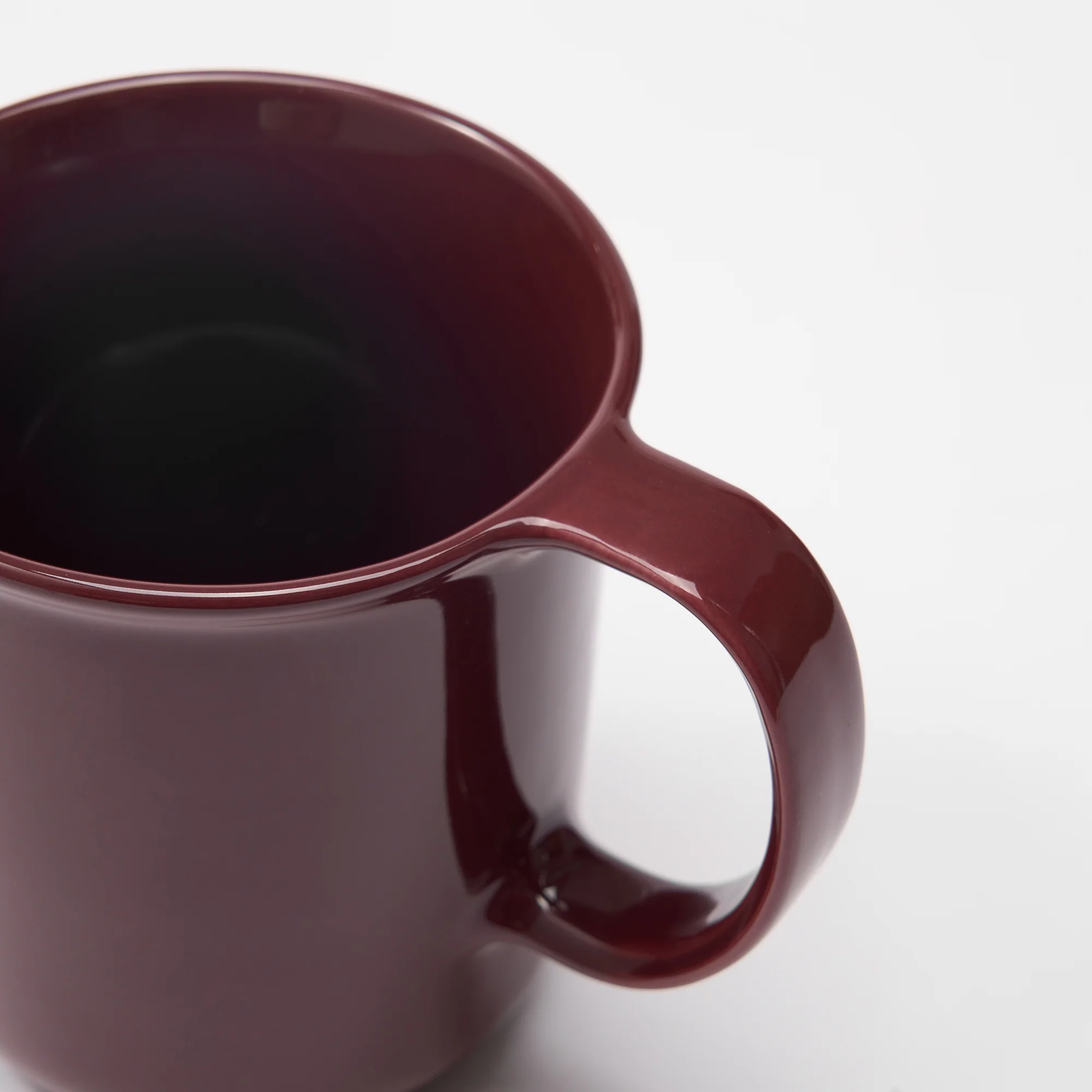 Stoneware Mug Cup (490 ml) - Dark Red - Image 5