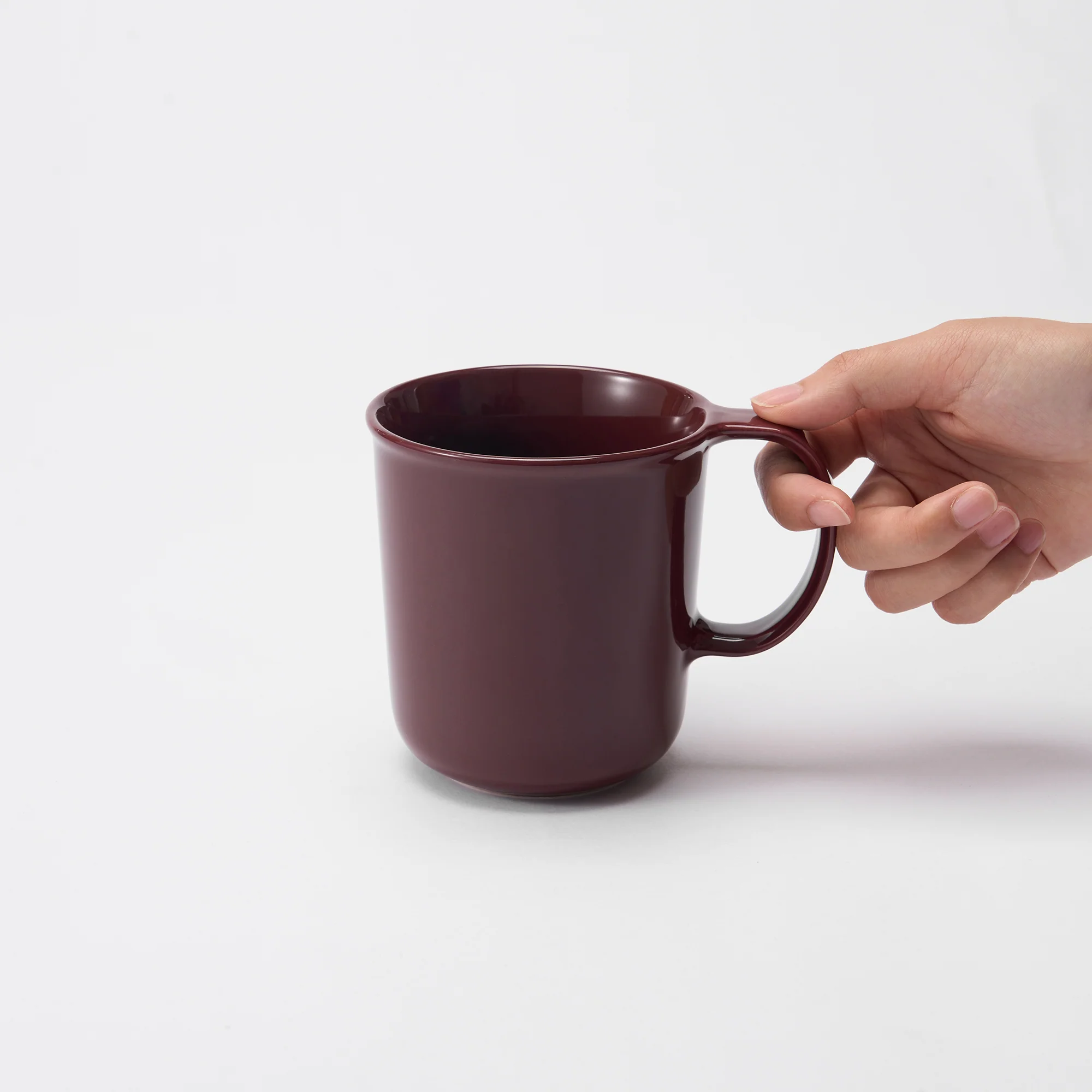 Stoneware Mug Cup (490 ml) - Dark Red - Image 6