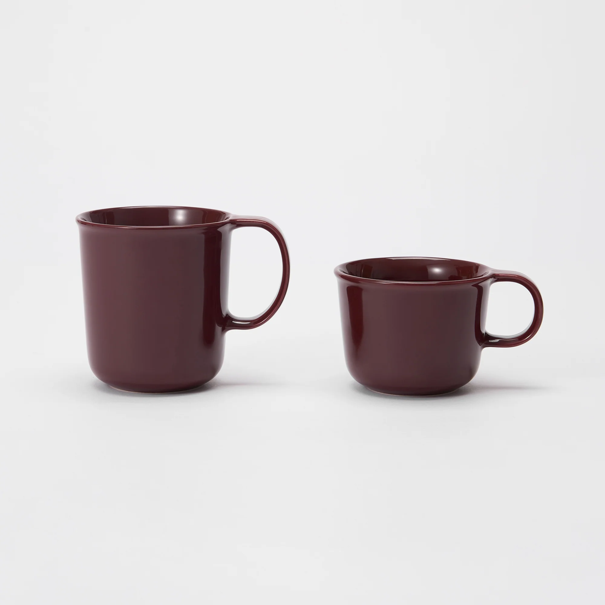 Stoneware Mug Cup (490 ml) - Dark Red - Image 7