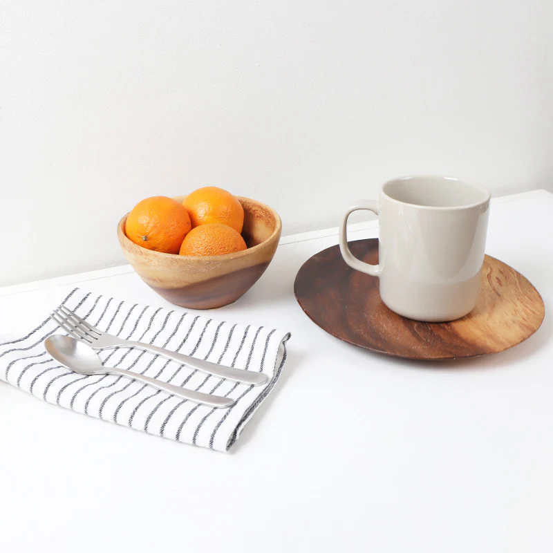 Stoneware Mug Cup (500 ml) - Grey Beige - Image 5