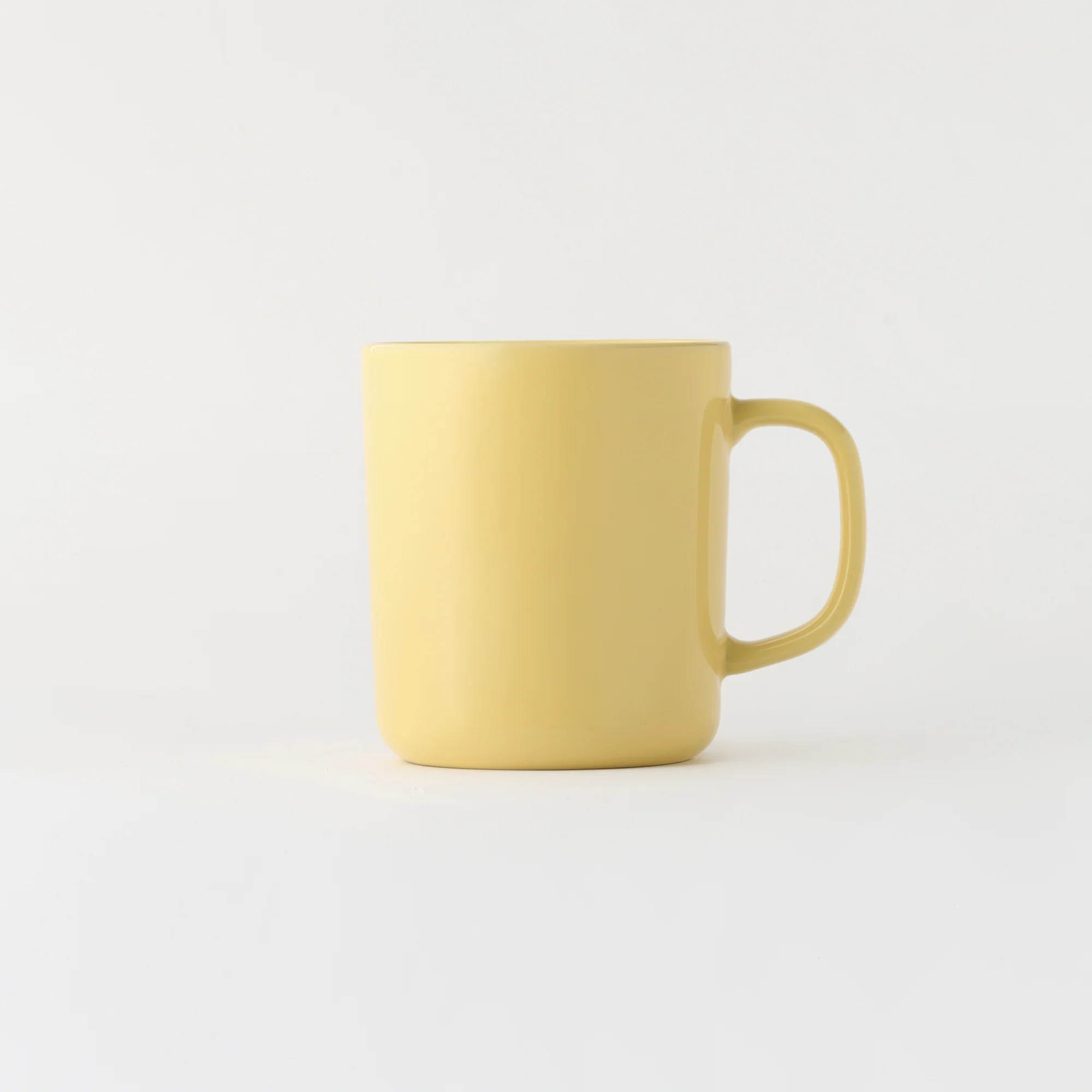 Stoneware Mug Cup (500 ml) - Light Yellow - Image 3