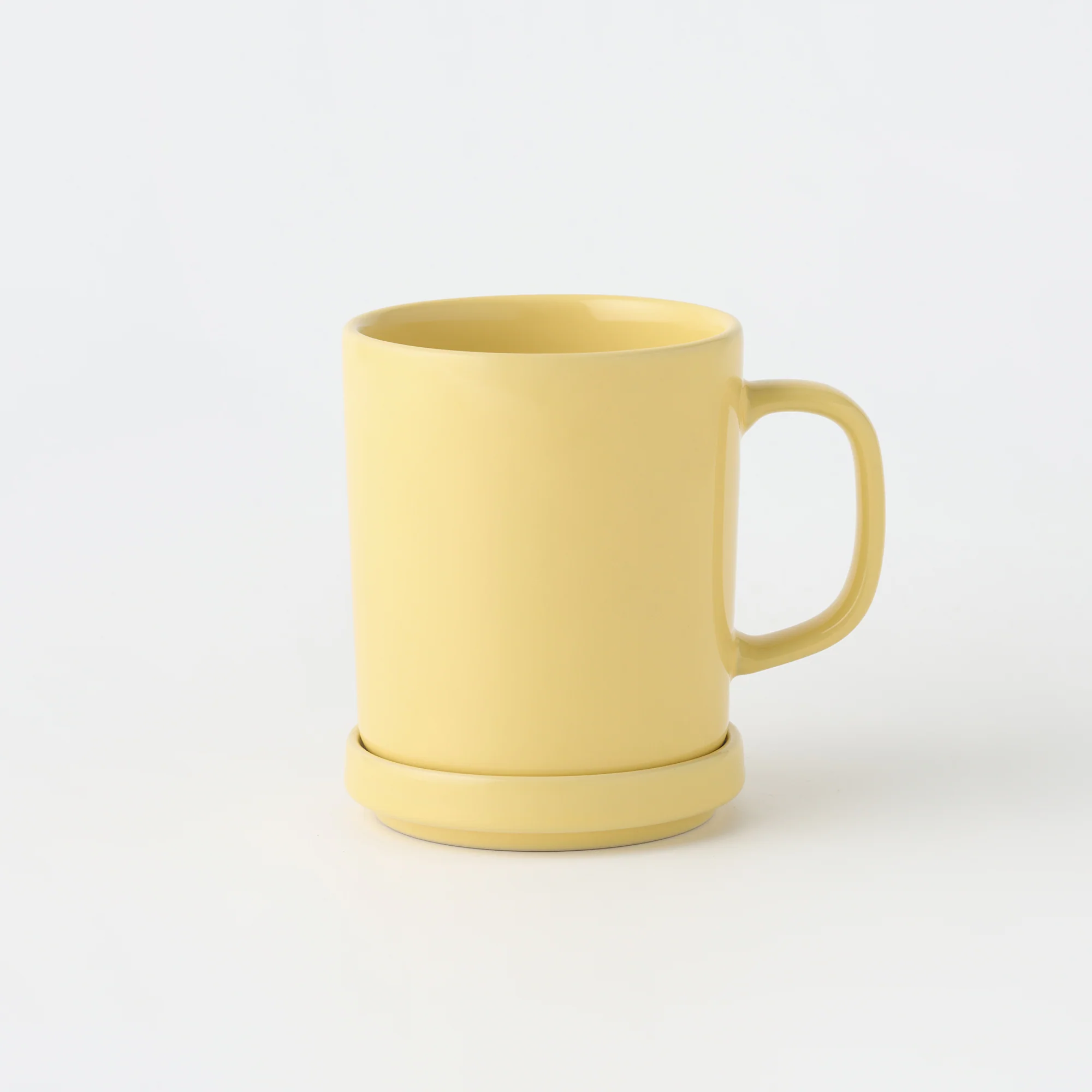 Stoneware Mug Cup (500 ml) - Light Yellow - Image 5