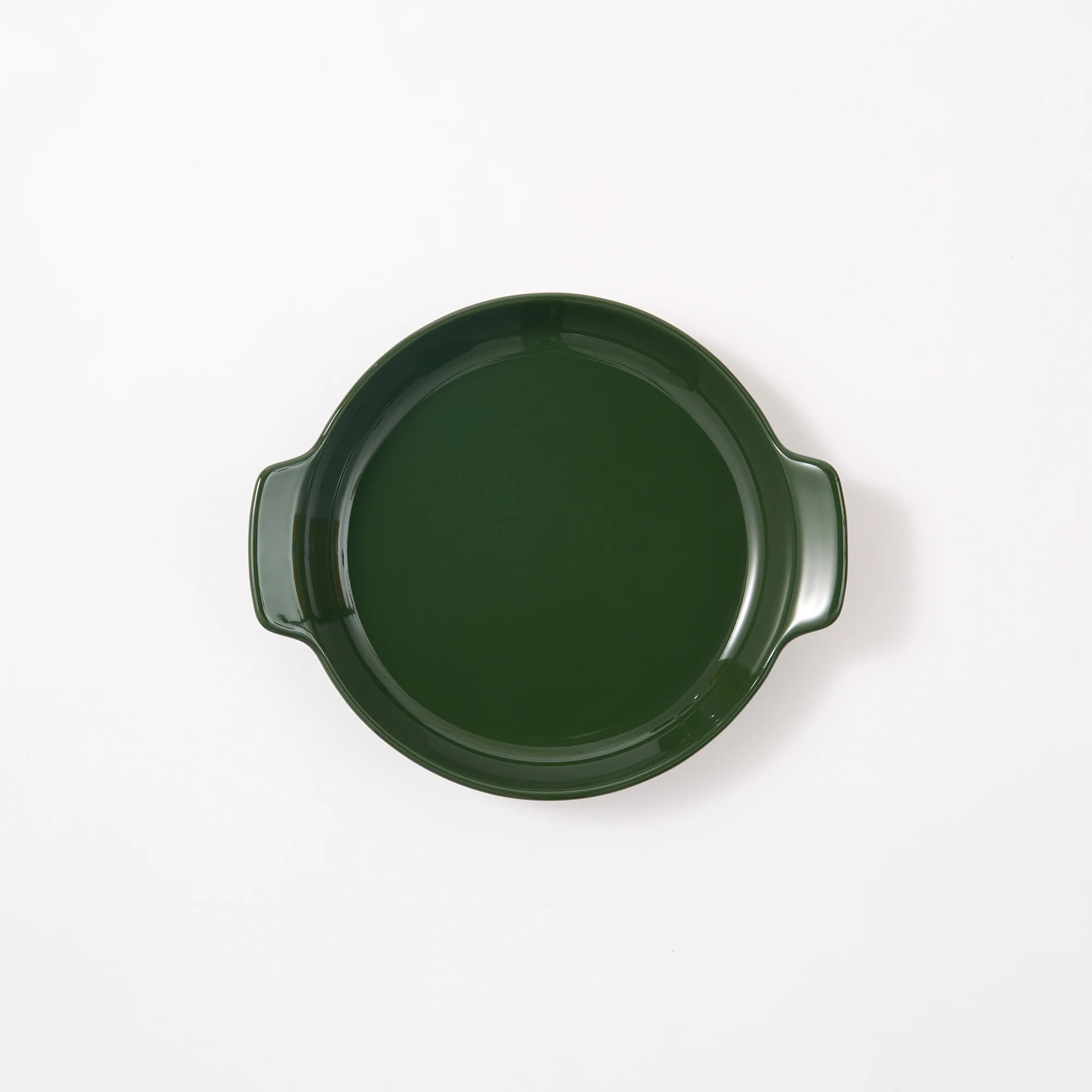 Stoneware Plate (Dia. 17 cm) - Dark Green - Image 4