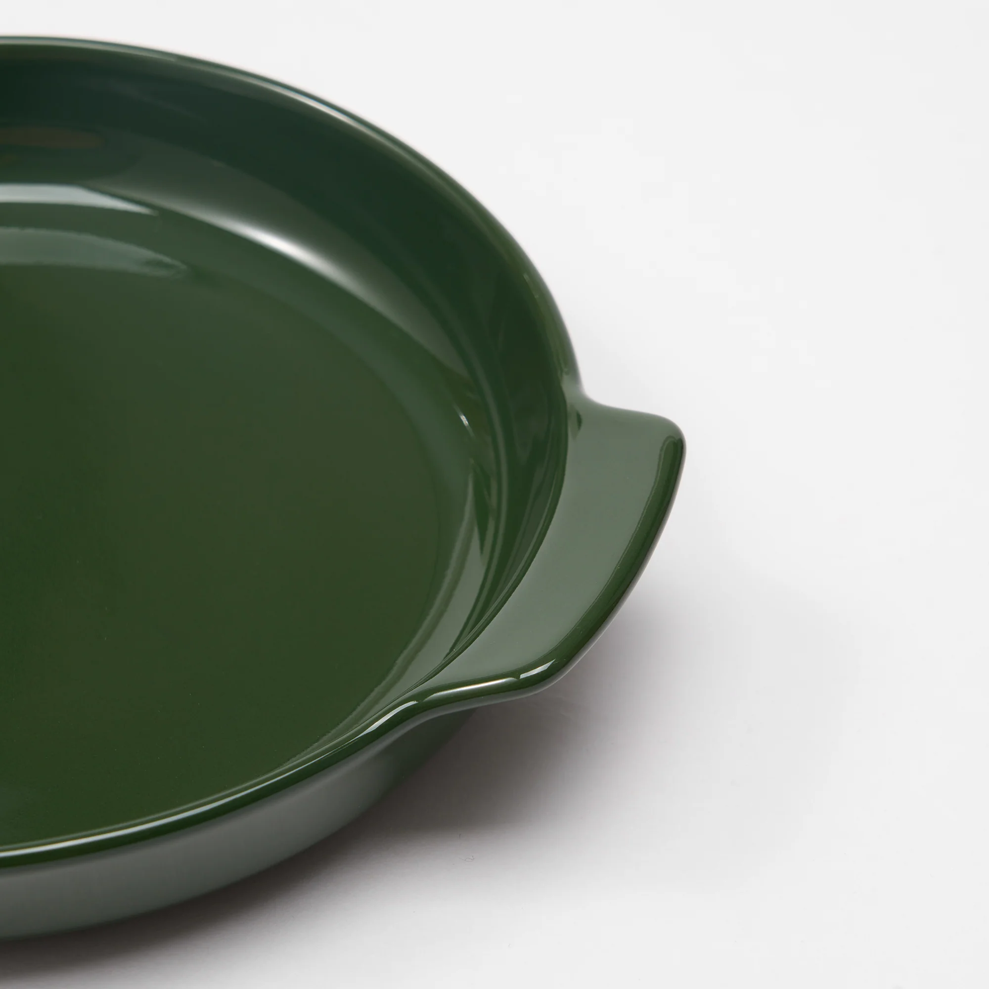 Stoneware Plate (Dia. 17 cm) - Dark Green - Image 6