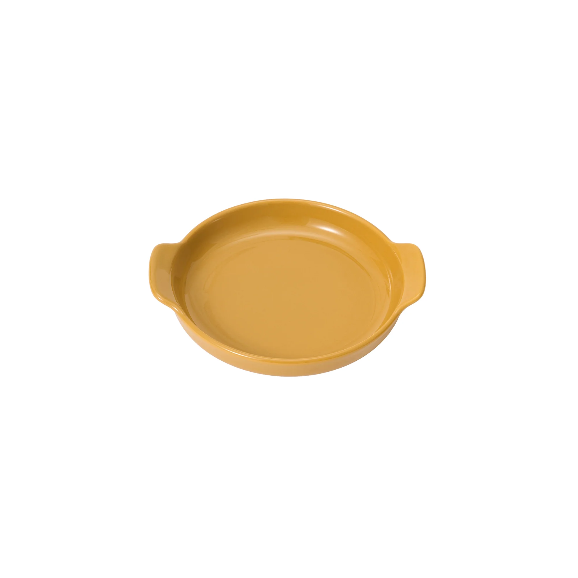 Stoneware Plate (Dia. 12.8 cm) - Mustard Yellow