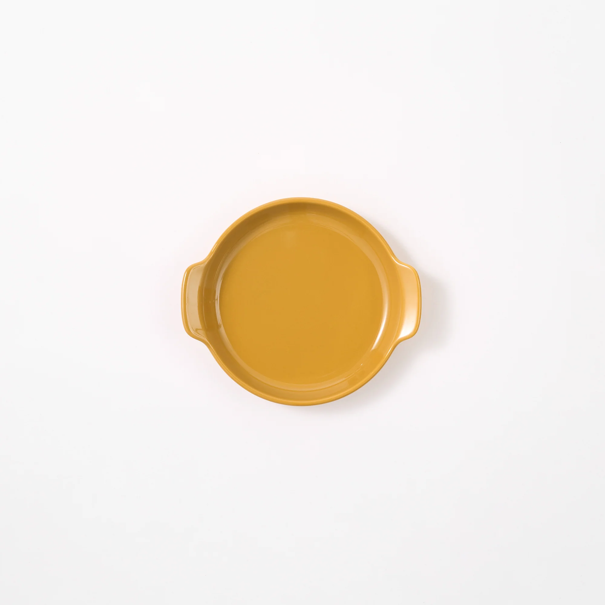 Stoneware Plate (Dia. 12.8 cm) - Mustard Yellow - Image 4