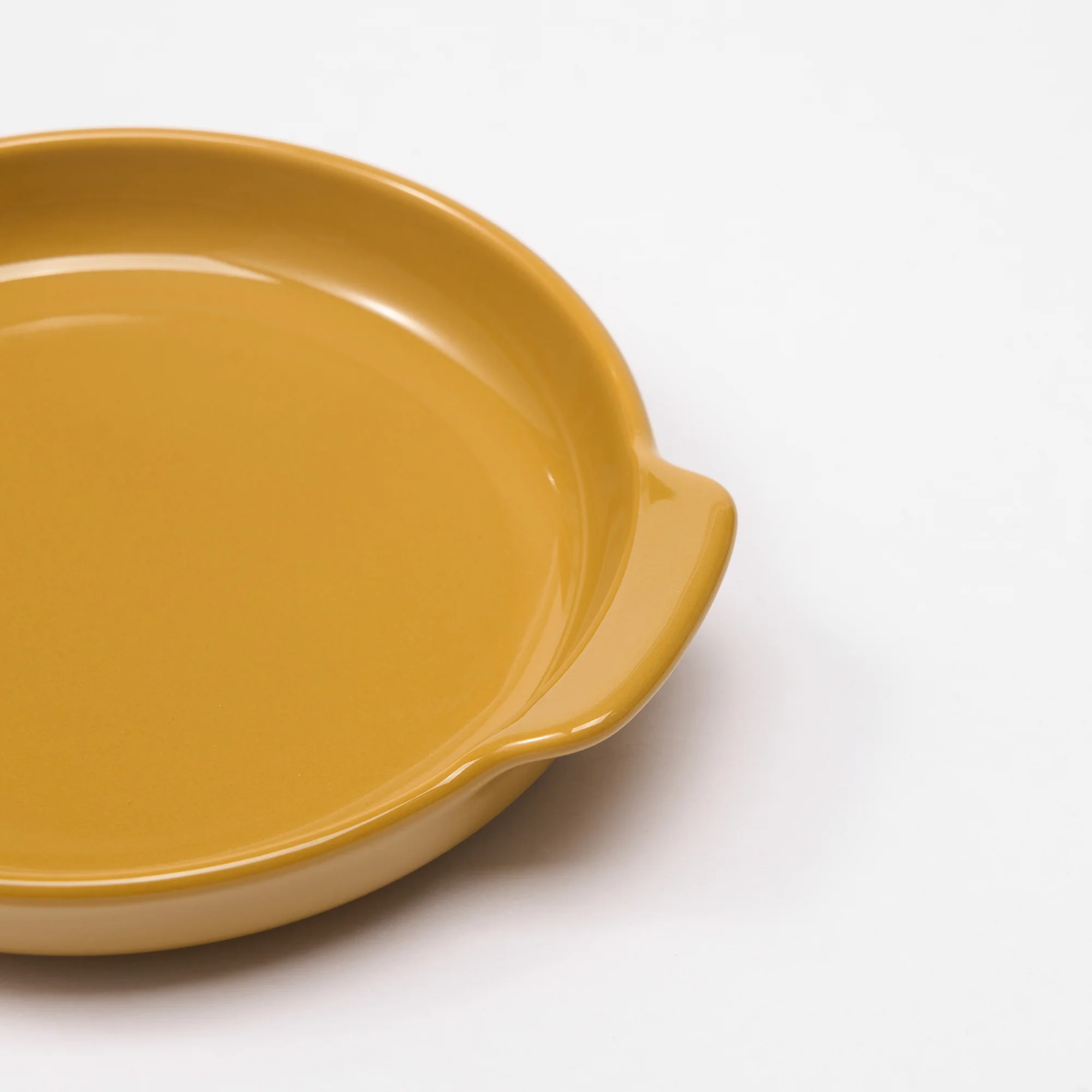 Stoneware Plate (Dia. 12.8 cm) - Mustard Yellow - Image 6