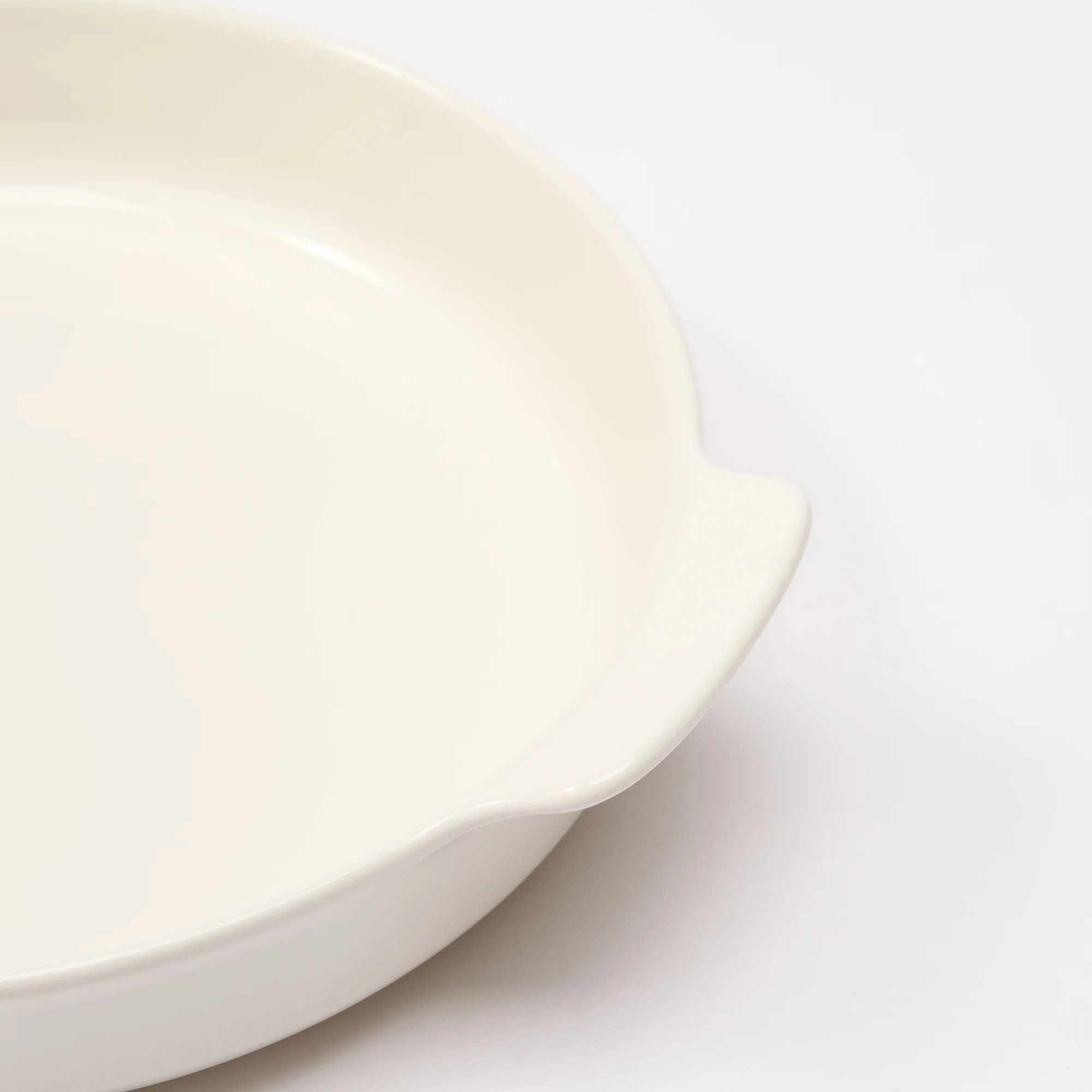 Stoneware Plate (Dia. 21.2 cm) - Off White - Image 6