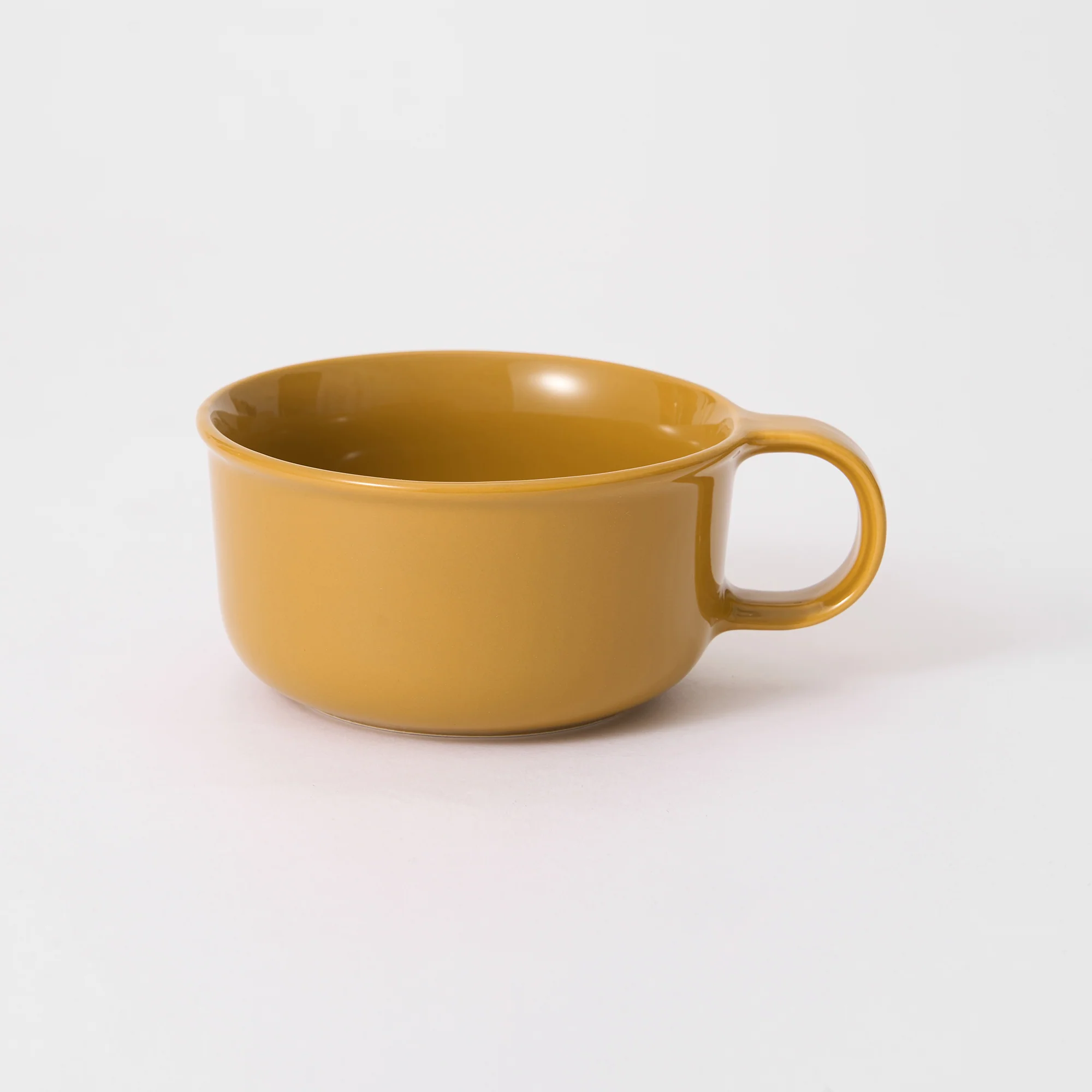 Stoneware Soup Mug Cup - Mustard Yellow - Image 2