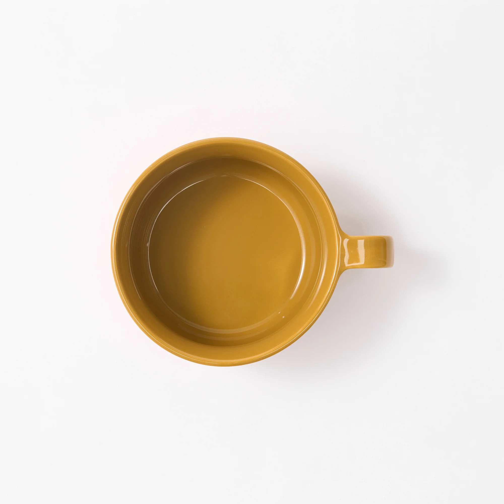 Stoneware Soup Mug Cup - Mustard Yellow - Image 3
