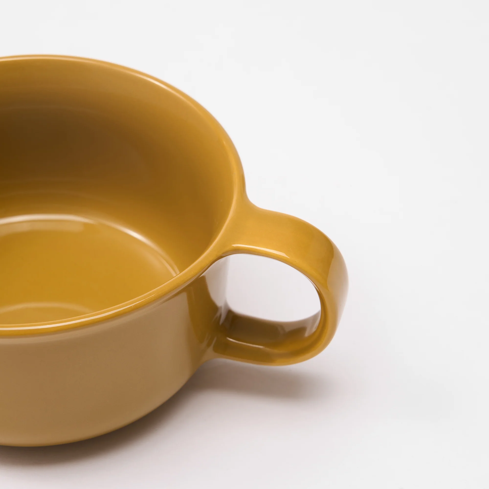 Stoneware Soup Mug Cup - Mustard Yellow - Image 5