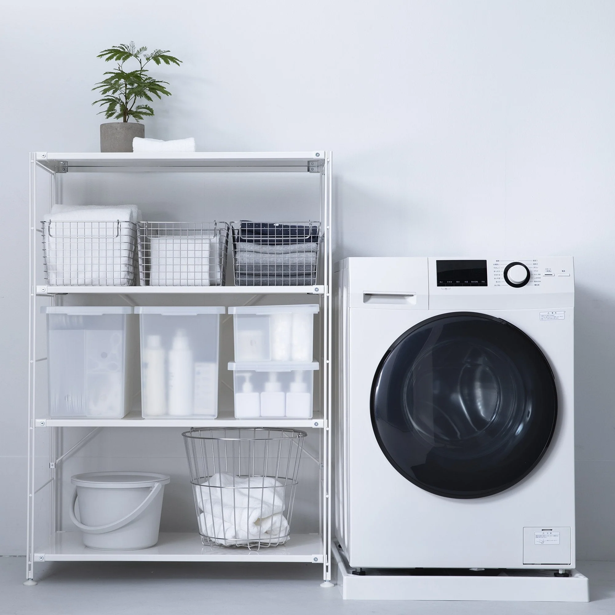 SUS Shelving Unit - Light Grey - Wide - Medium - Image 2