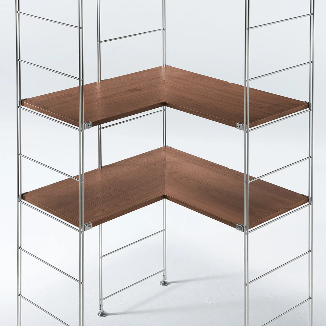 SUS Shelving Unit Additional Corner Shelf - Walnut - Image 2