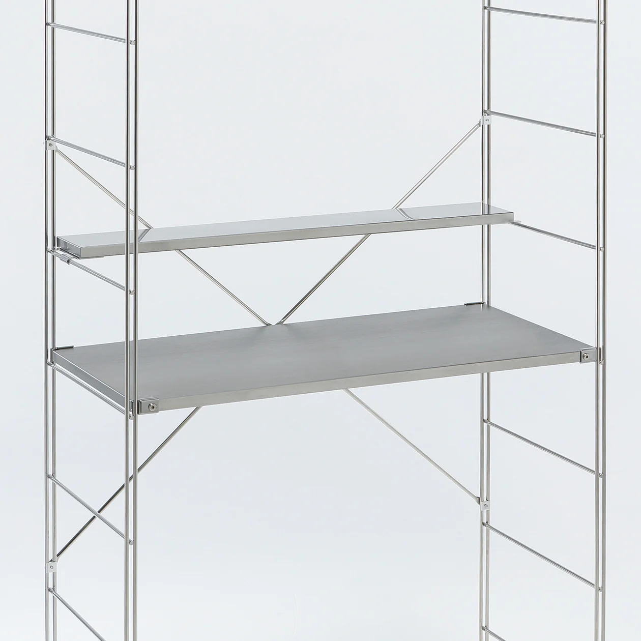 SUS Shelving Unit Additional Narrow Shelf - Stainless Steel - Wide (84 cm) - Image 2