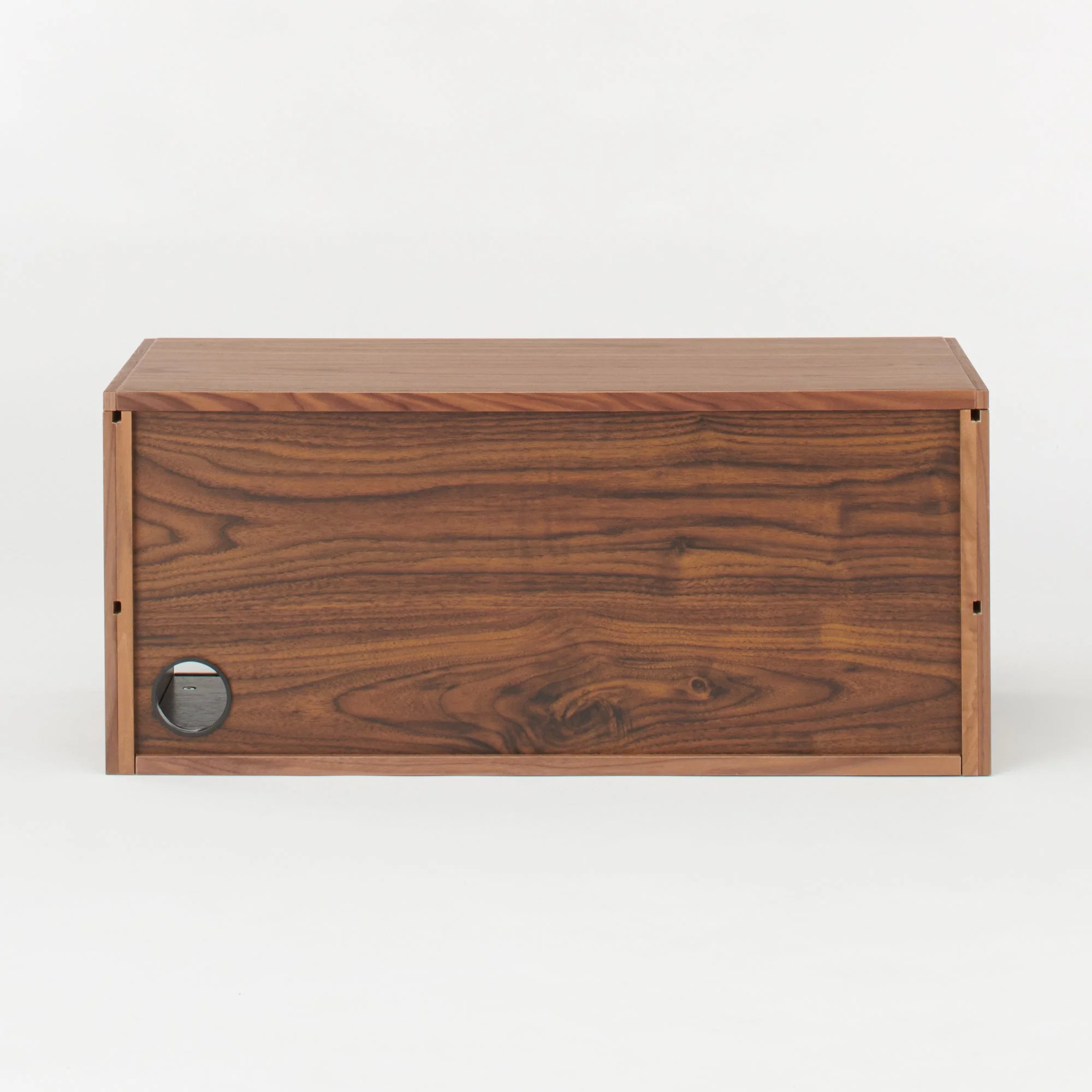 SUS Shelving Unit Box with Glass Door - Walnut - Image 7
