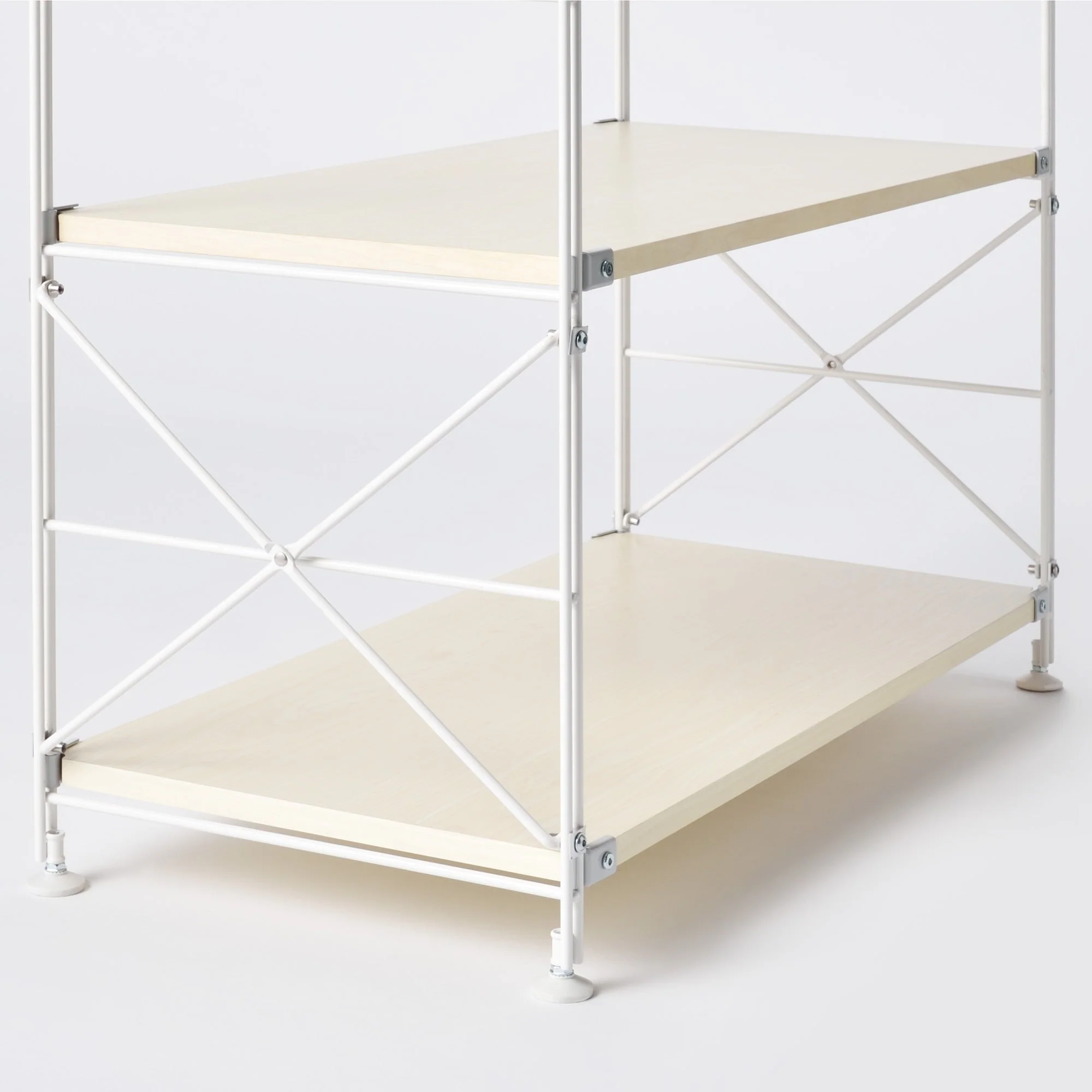 SUS Shelving Unit Side Cross Bars - White Grey (2 Pack) - Image 2