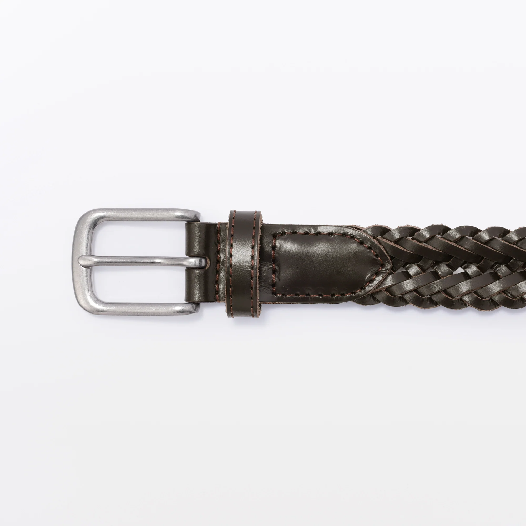 Tanned Leather Hand-Knitted Belt - Image 9