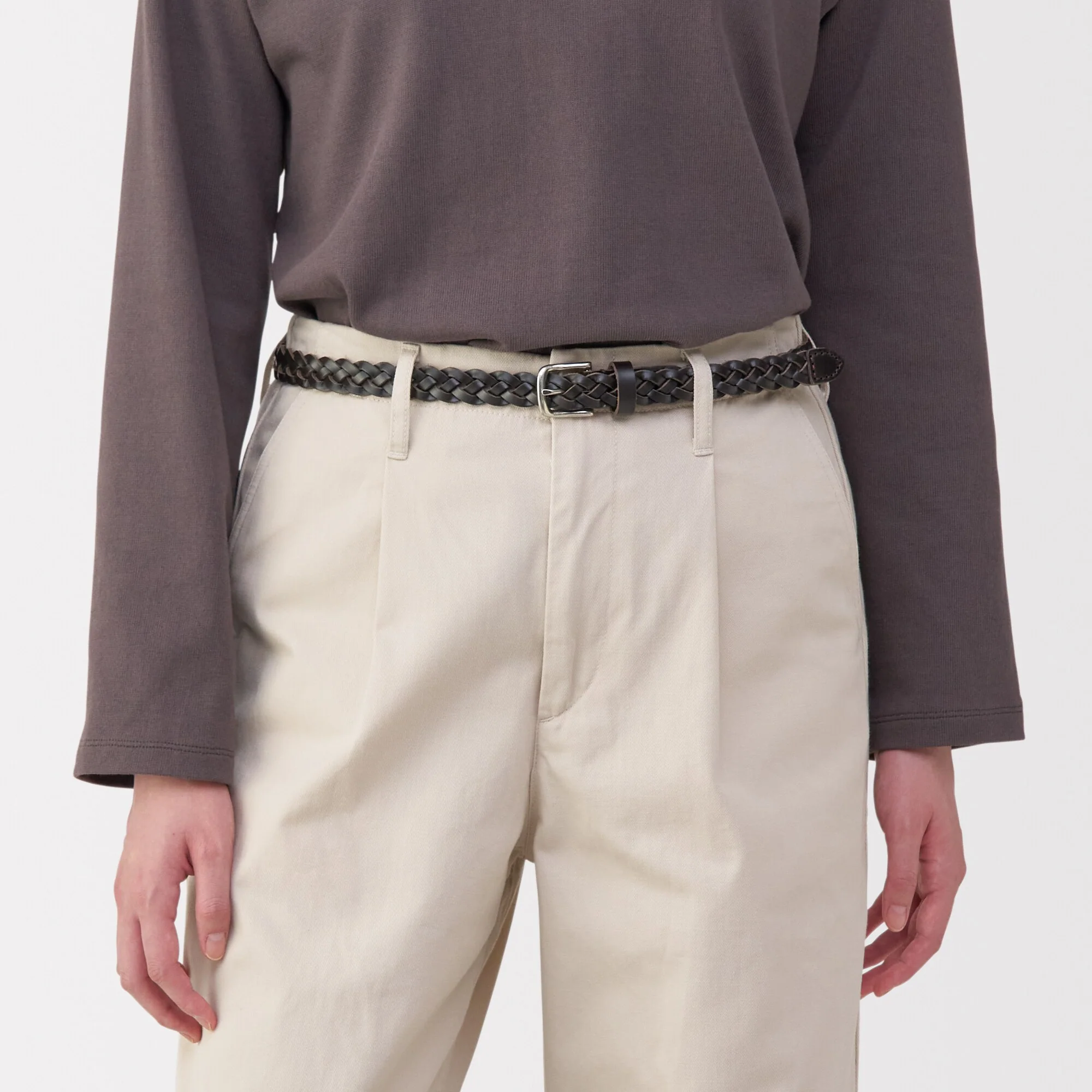 Tanned Leather Skinny Belt - Image 22