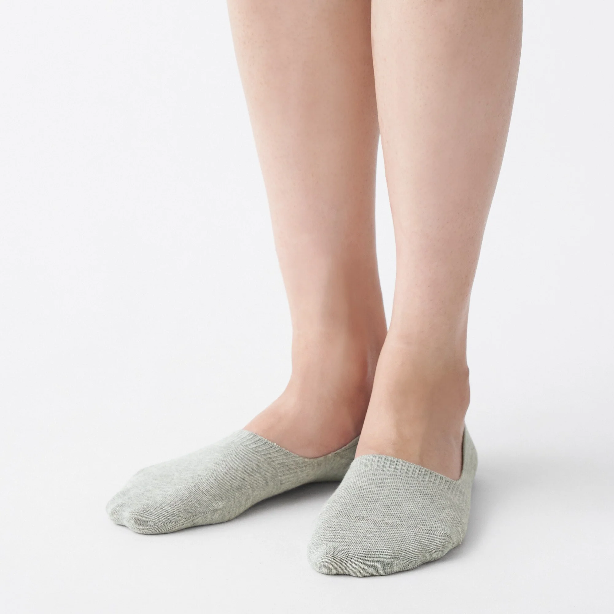 Thin No Show Socks with Heel Grips 21-25cm - Image 10