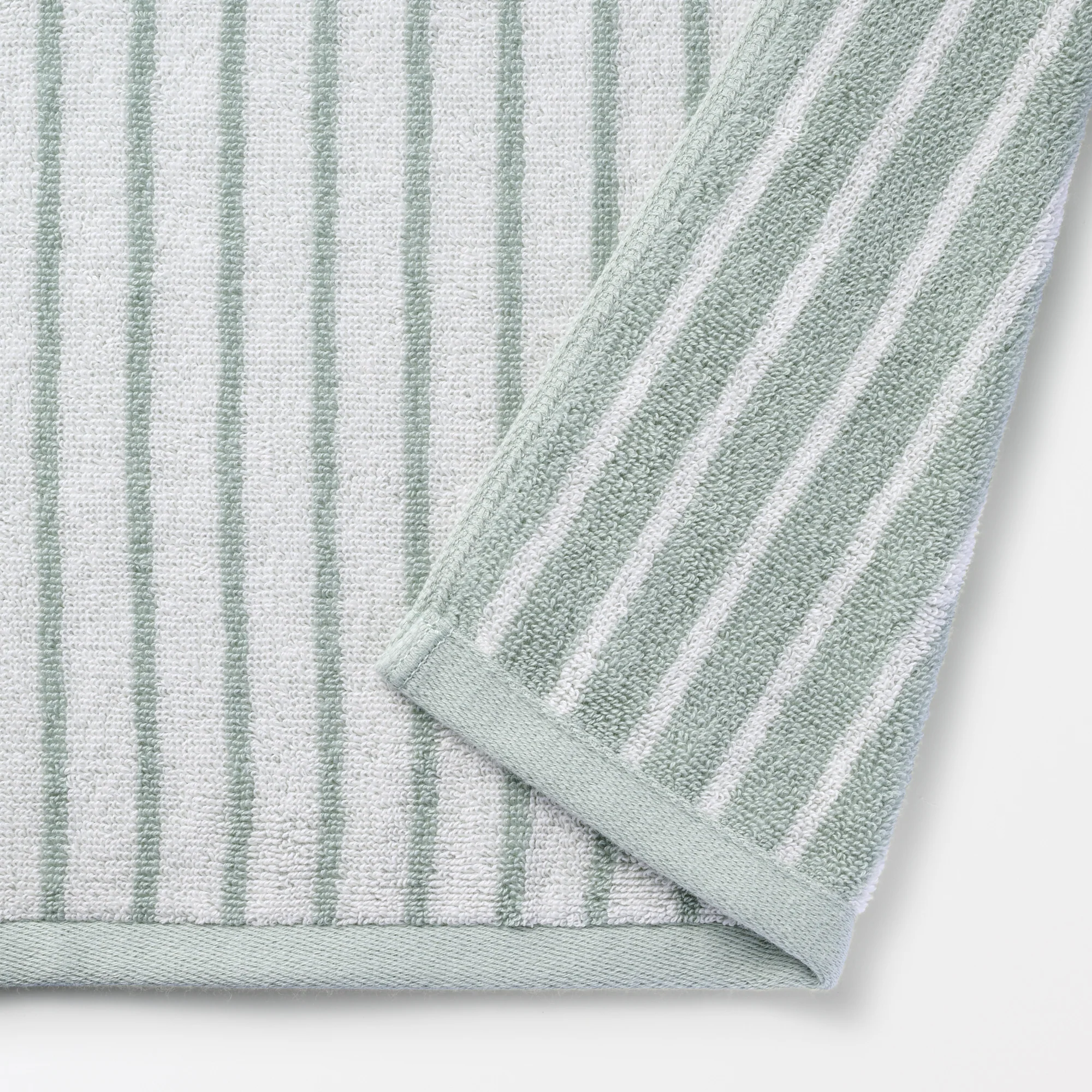 Twin Pile Reversible Stripe Bath Towel - Image 2