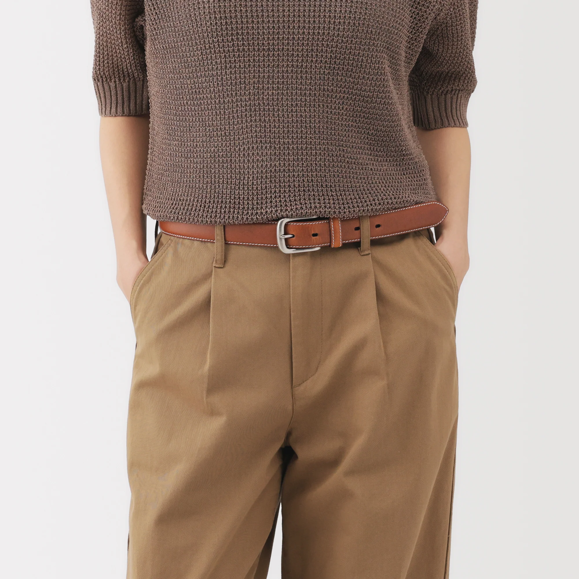 Tanned Leather Adjustable Belt - Image 21