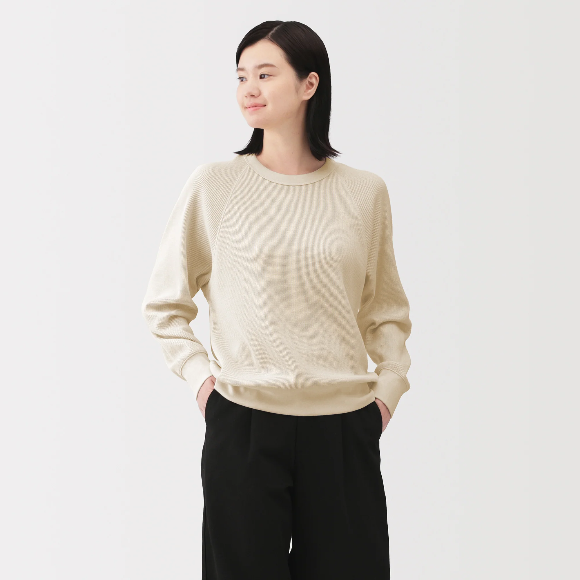 Waffle Crew Neck T-Shirt - Image 17