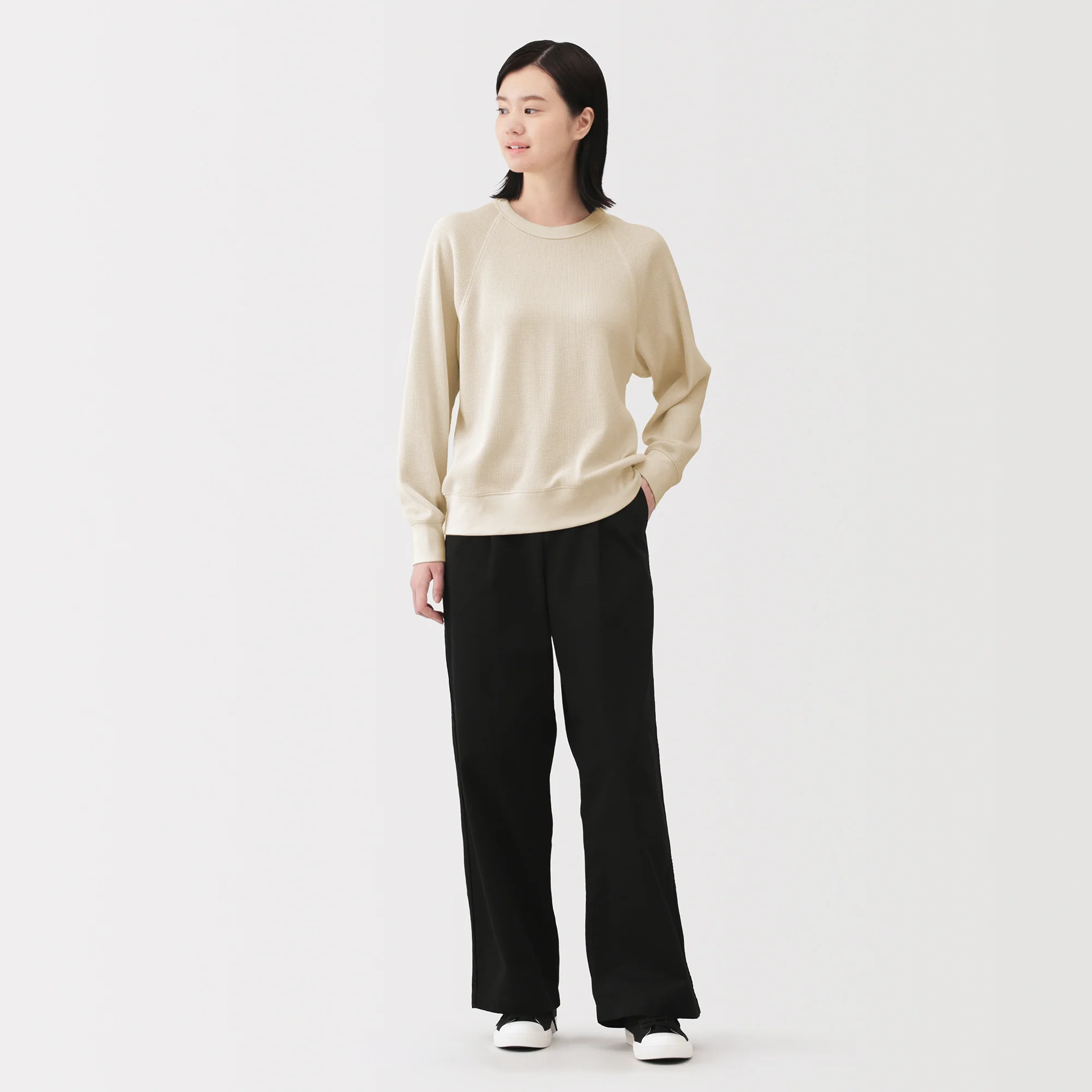 Waffle Crew Neck T-Shirt - Image 18