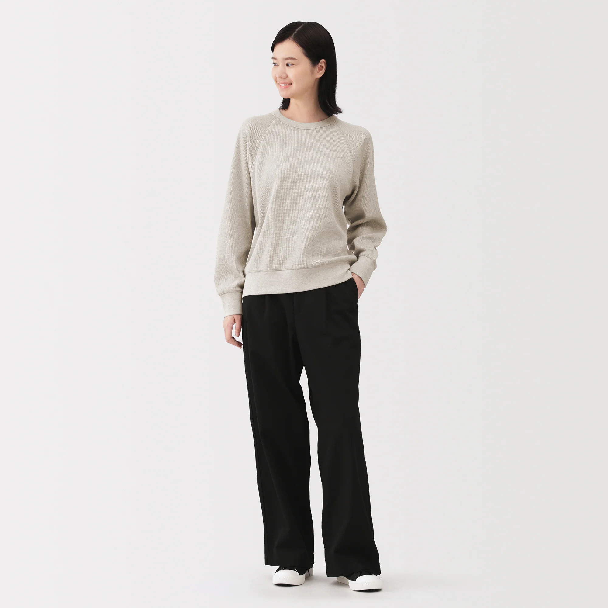 Waffle Crew Neck T-Shirt - Image 25